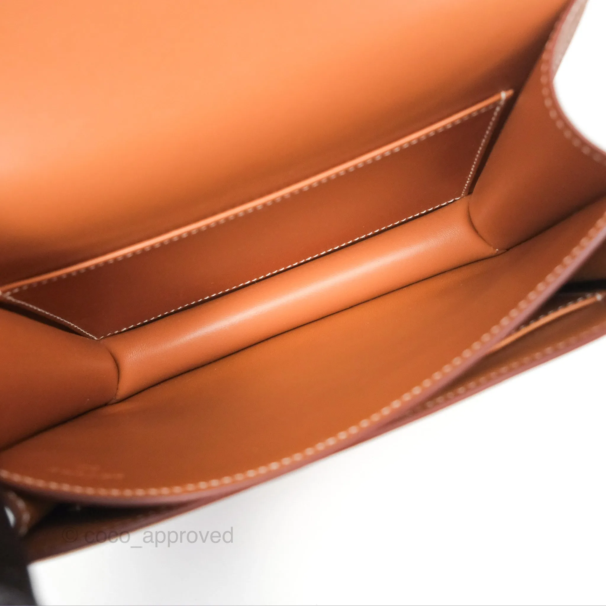 Herms Constance Mini 18 Gold Epsom Gold Hardware