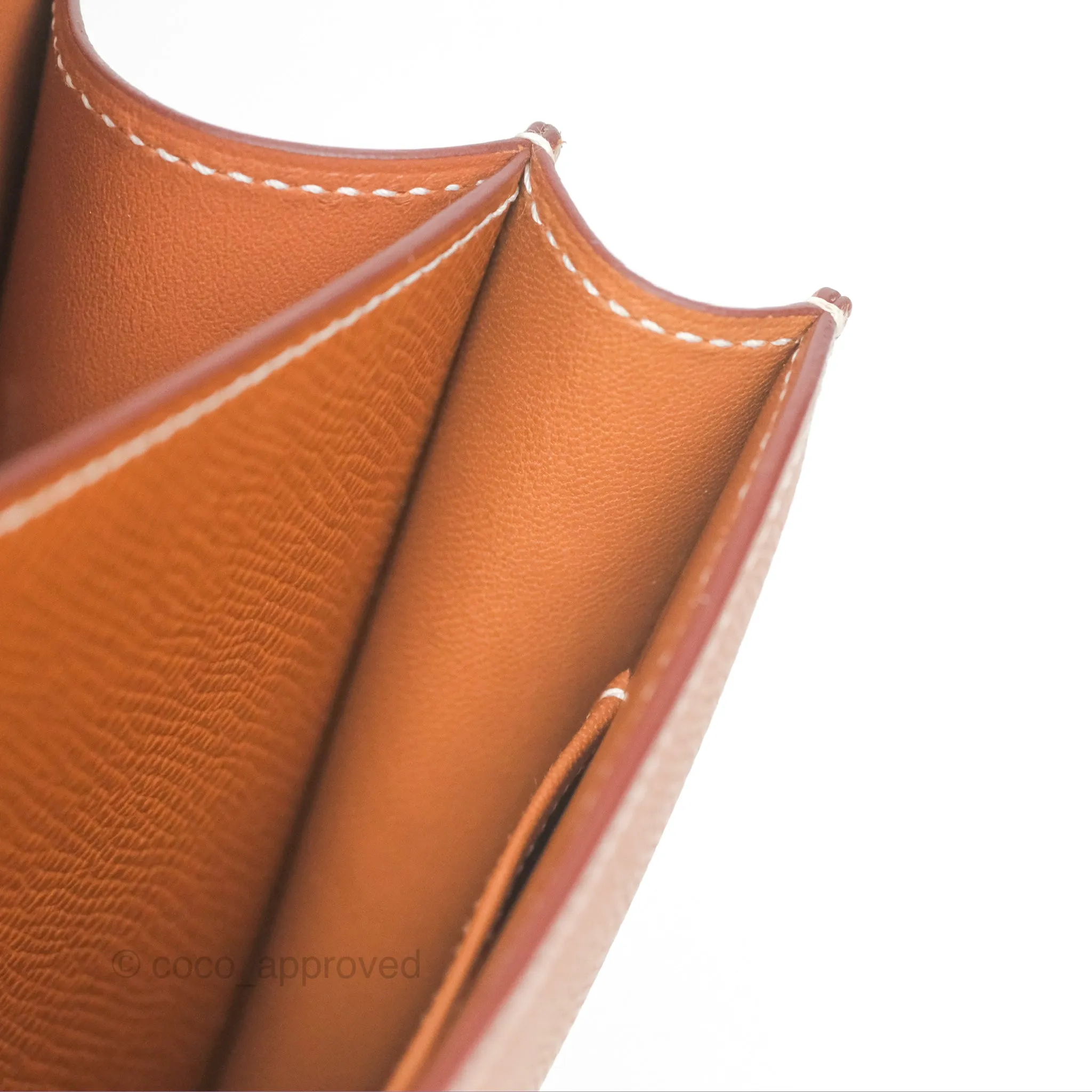 Herms Constance Mini 18 Gold Epsom Gold Hardware
