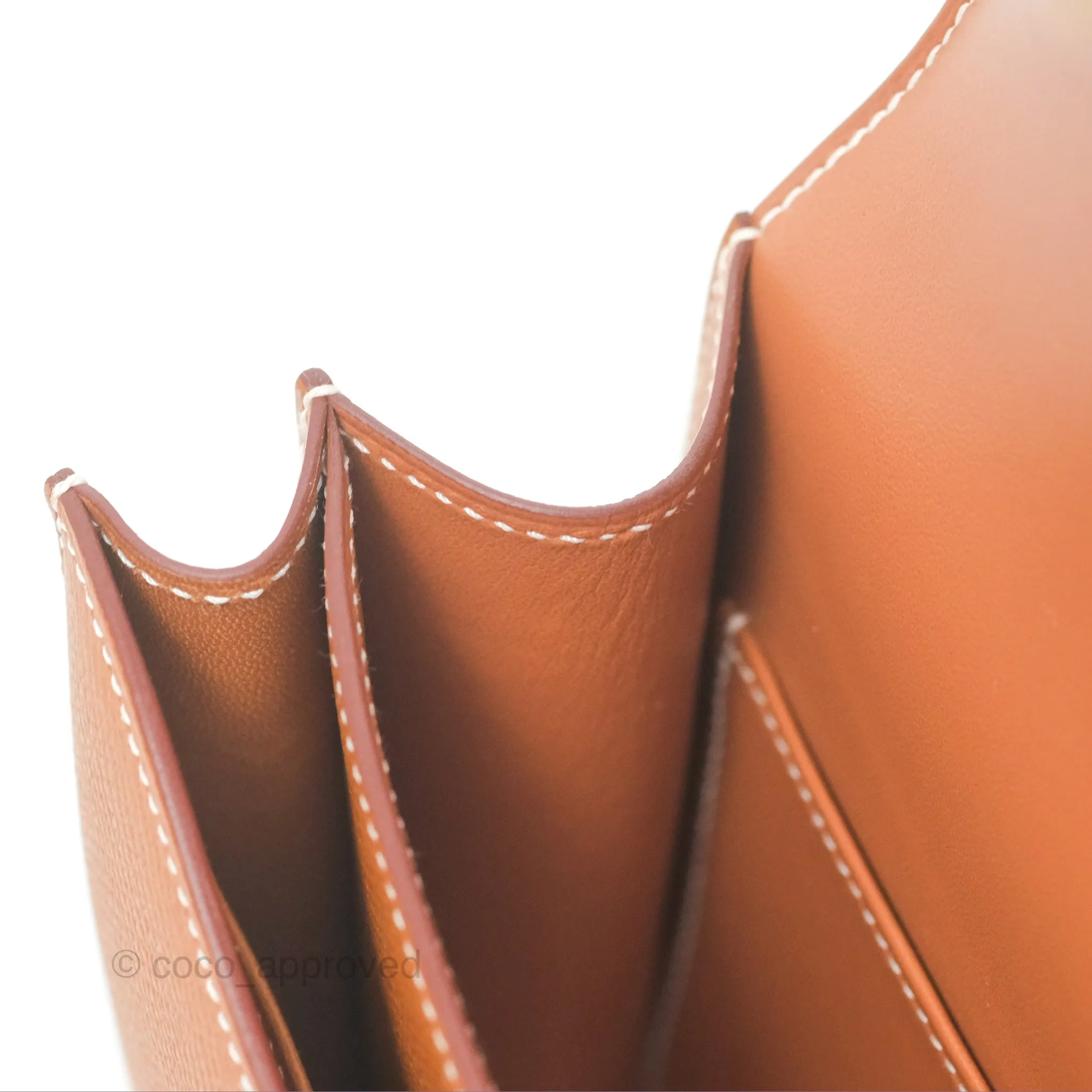 Herms Constance Mini 18 Gold Epsom Gold Hardware