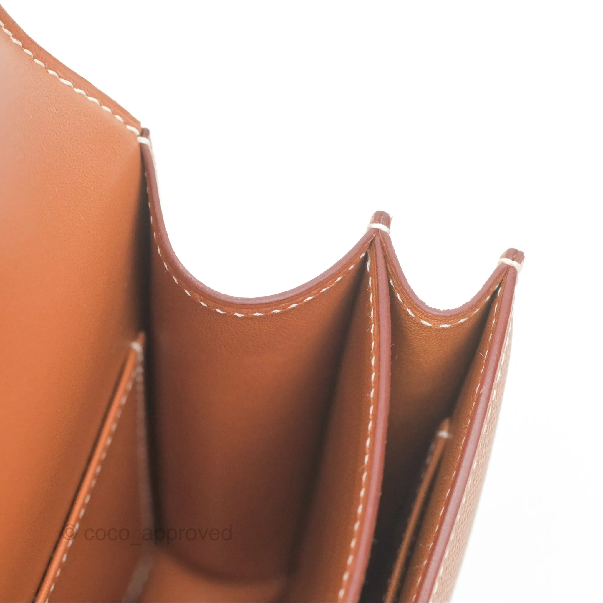 Herms Constance Mini 18 Gold Epsom Gold Hardware