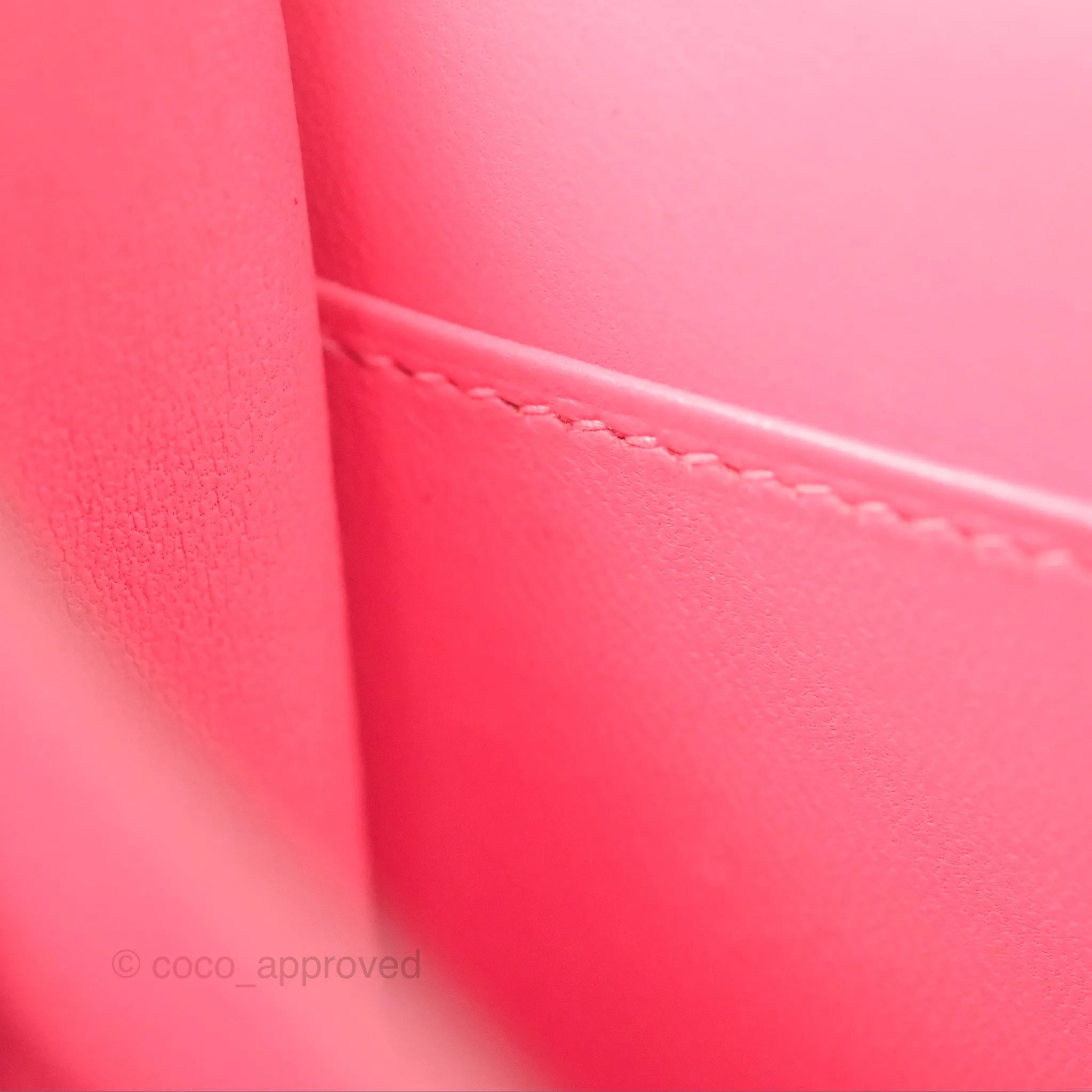 Herms Constance Mini 18 Rose Azalee Evercolor Palladium Hardware