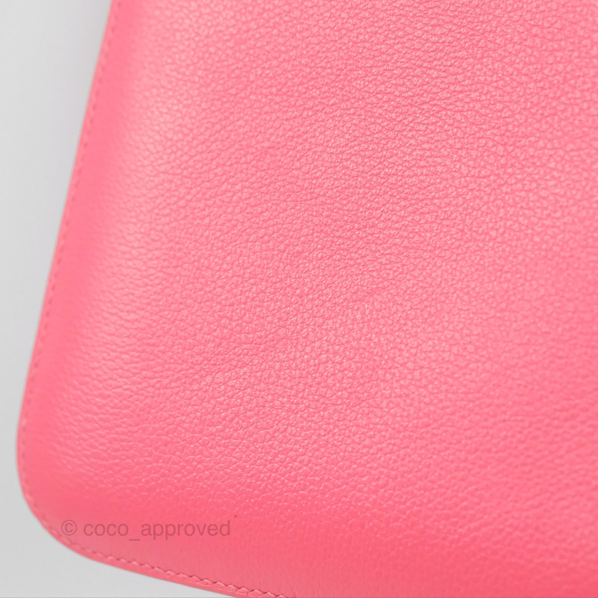 Herms Constance Mini 18 Rose Azalee Evercolor Palladium Hardware