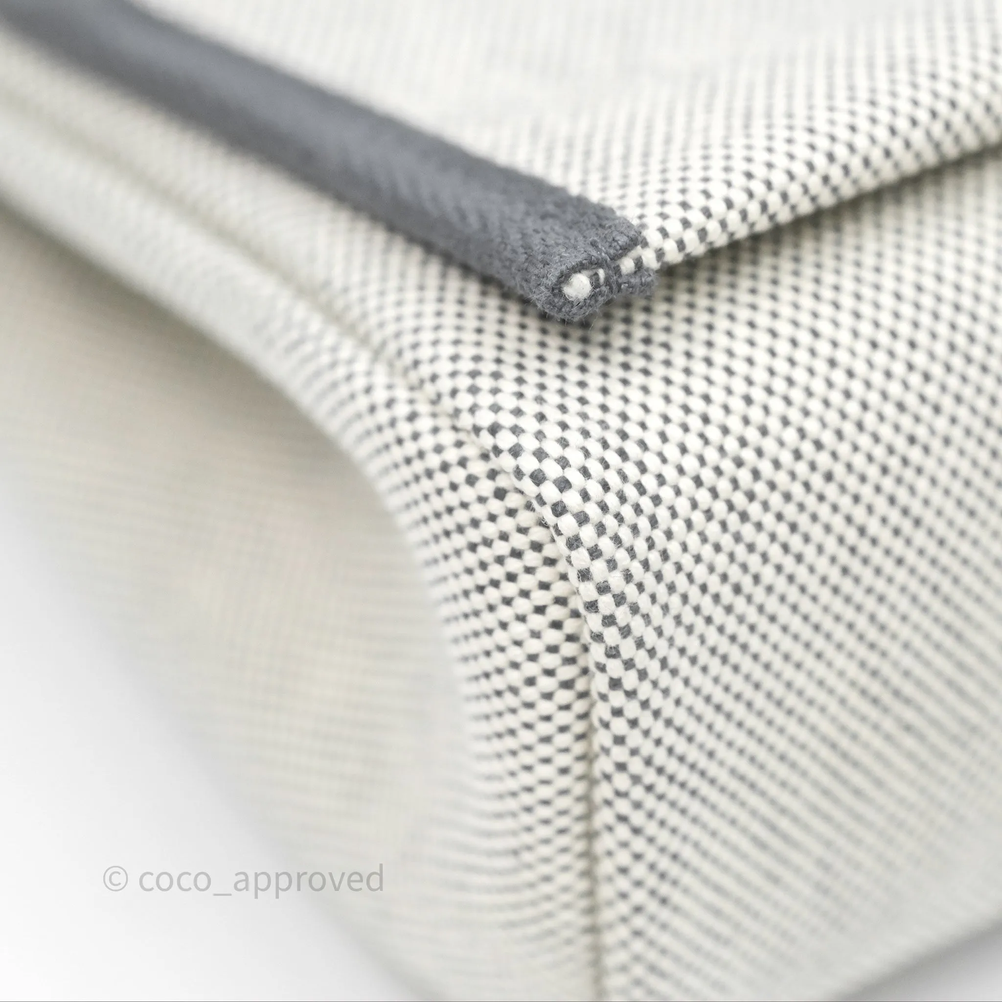 Herms Herbag Zip 20 Mini Ardoise 85 Canvas Palladium Hardware