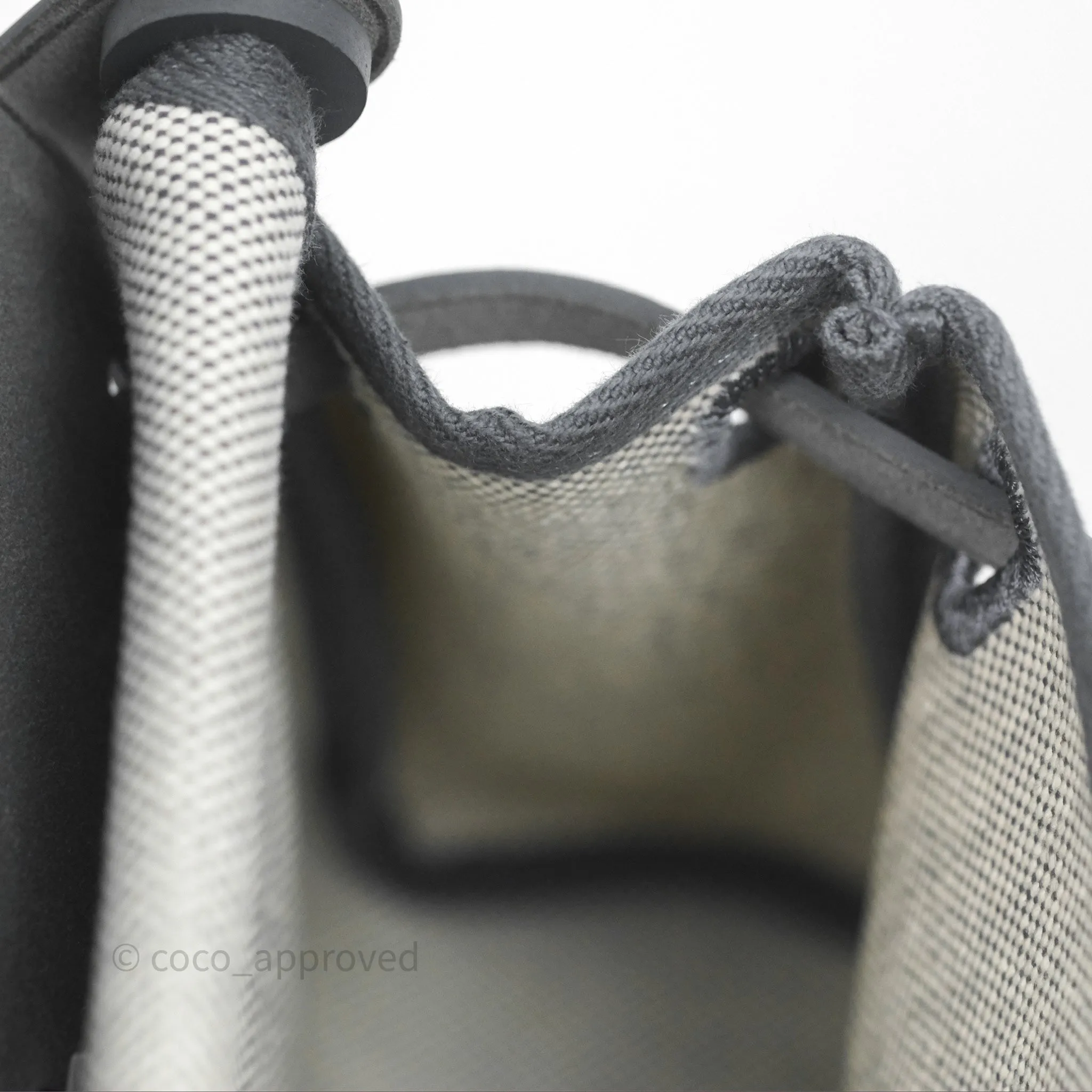 Herms Herbag Zip 20 Mini Ardoise 85 Canvas Palladium Hardware