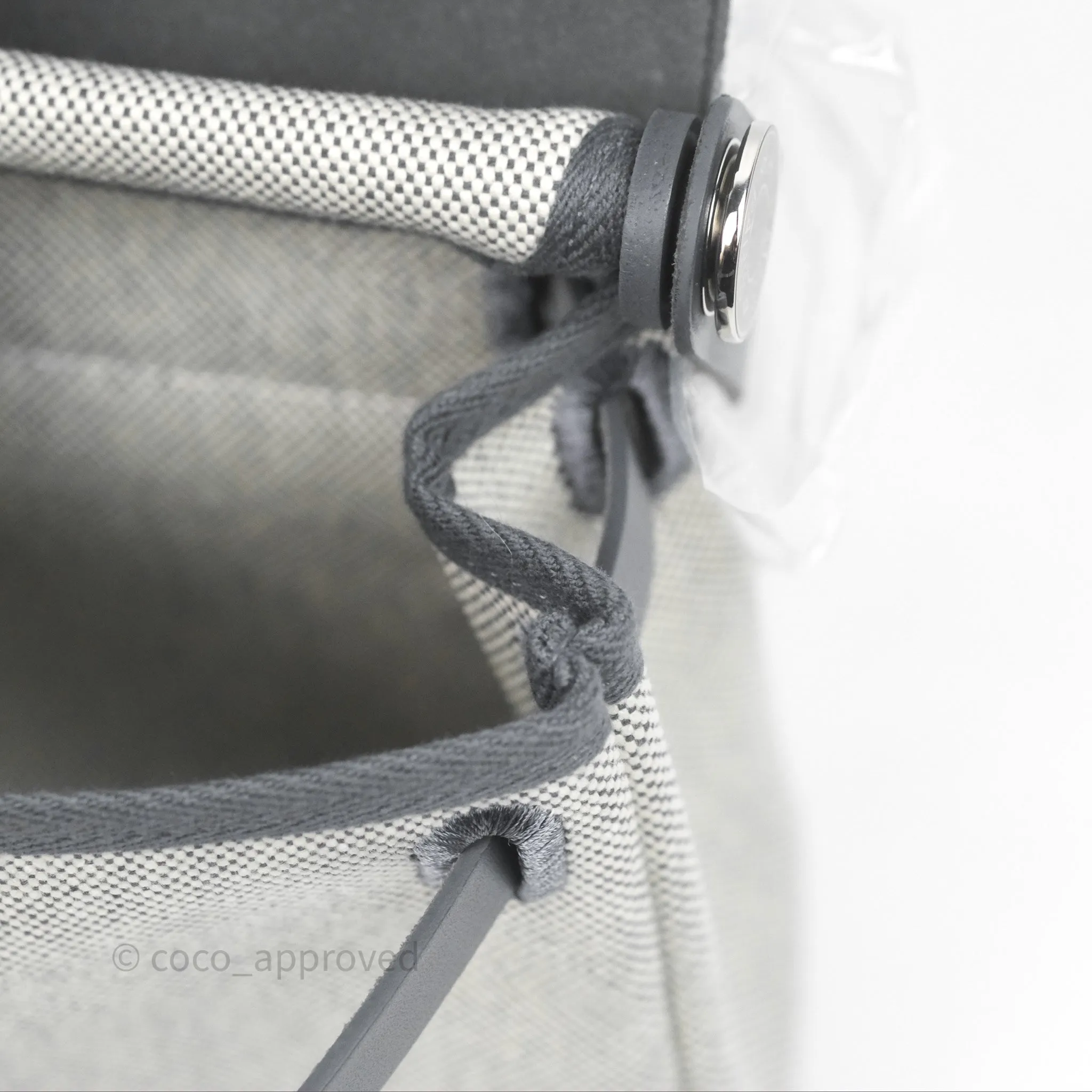 Herms Herbag Zip 20 Mini Ardoise 85 Canvas Palladium Hardware
