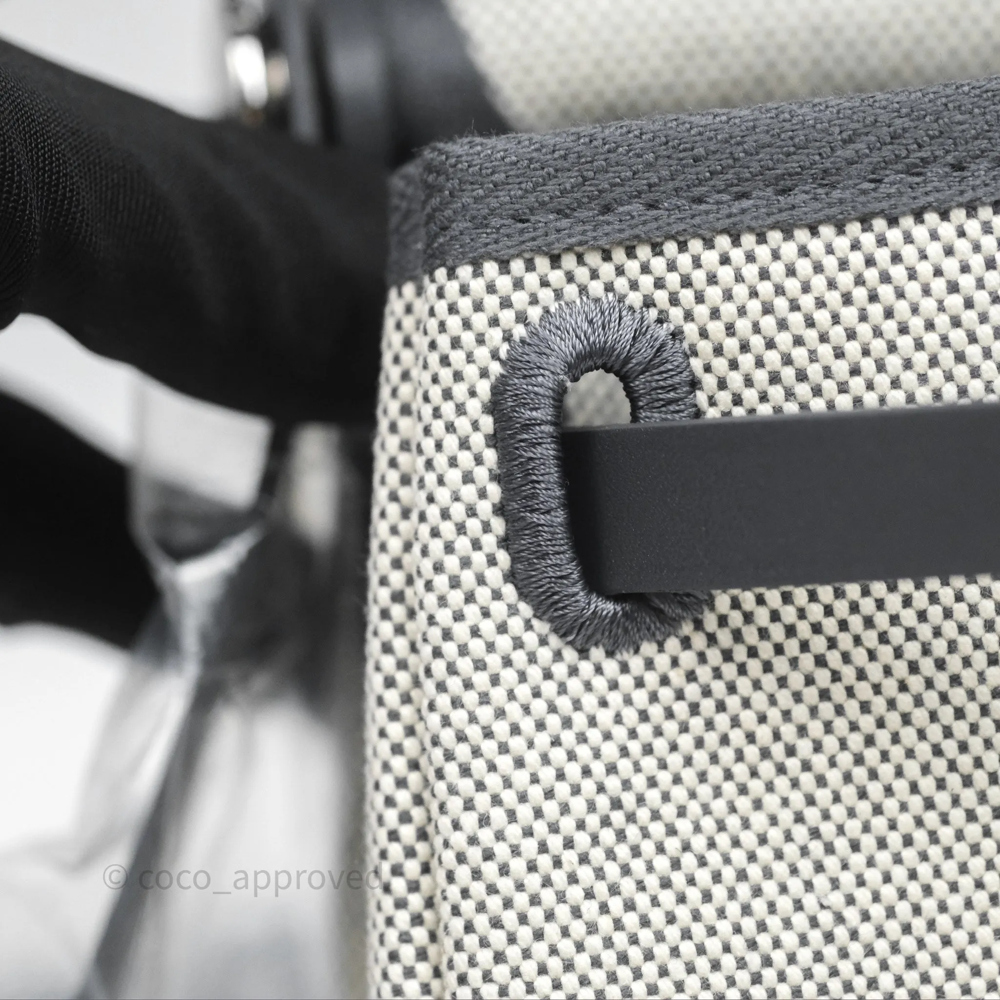 Herms Herbag Zip 20 Mini Ardoise 85 Canvas Palladium Hardware