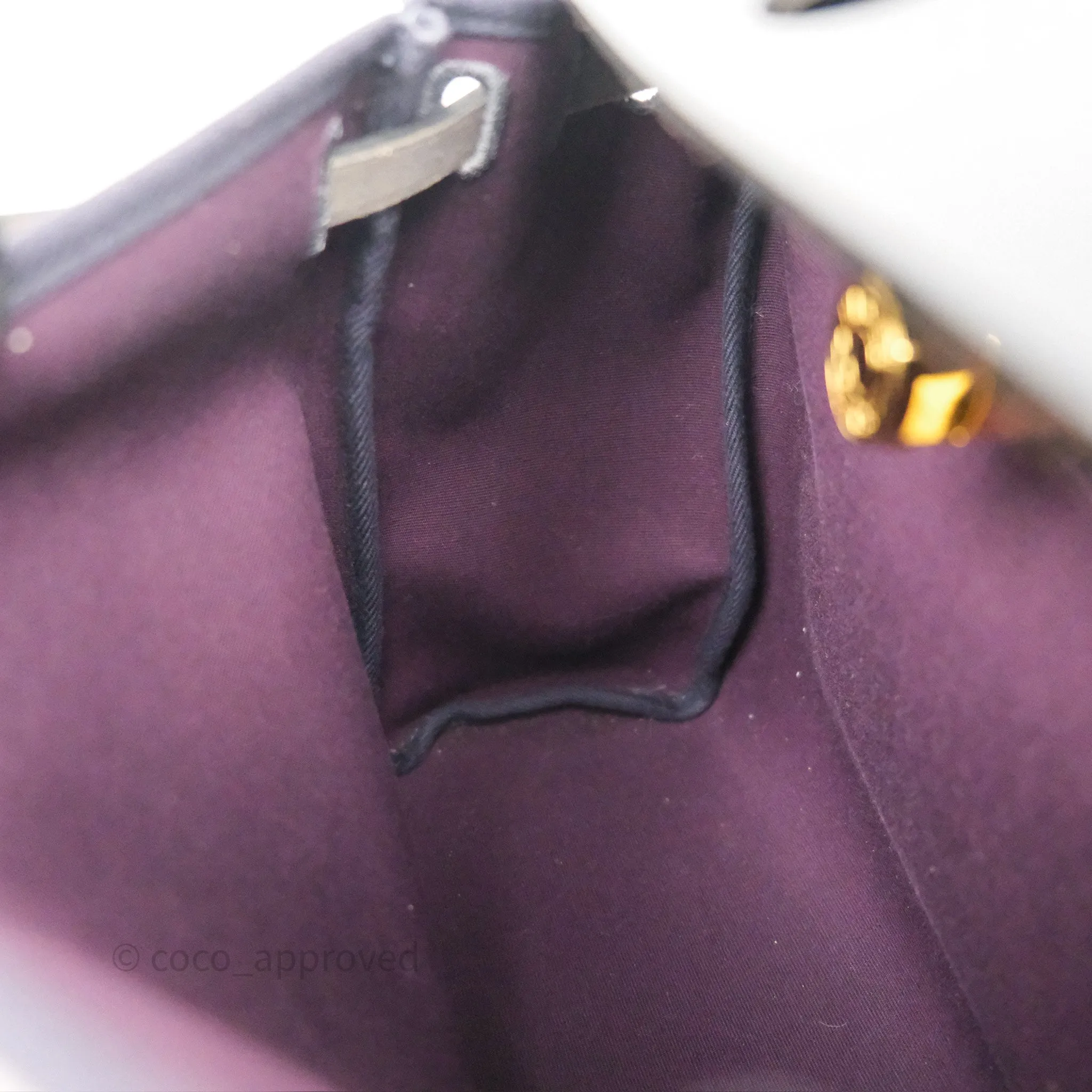 Herms Herbag Zip 31 Retourne Cassis Bleu Indigo