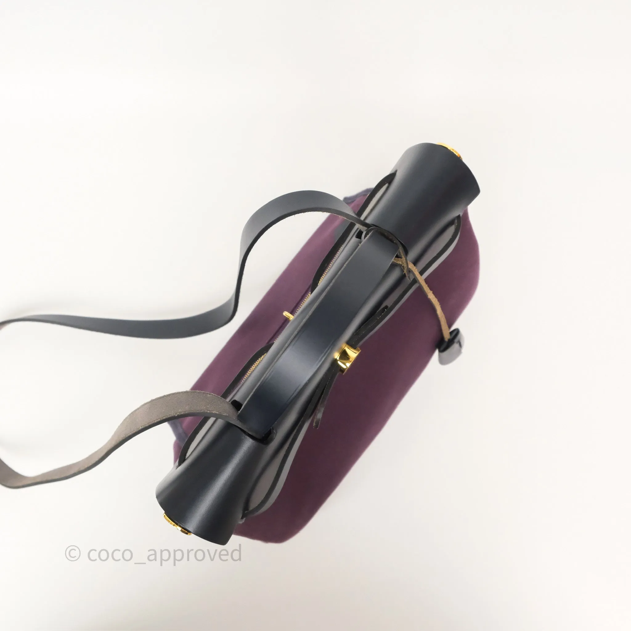 Herms Herbag Zip 31 Retourne Cassis Bleu Indigo