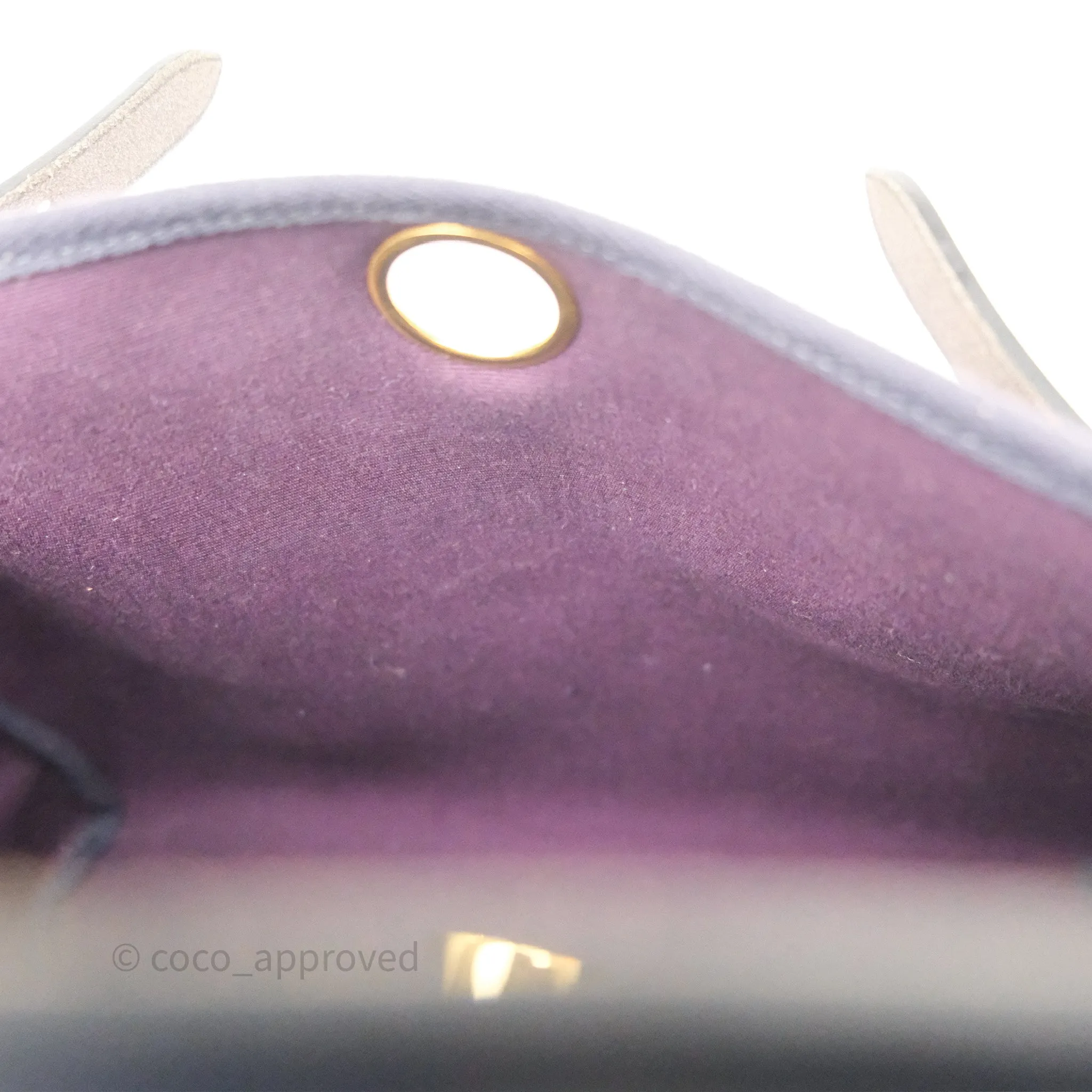 Herms Herbag Zip 31 Retourne Cassis Bleu Indigo