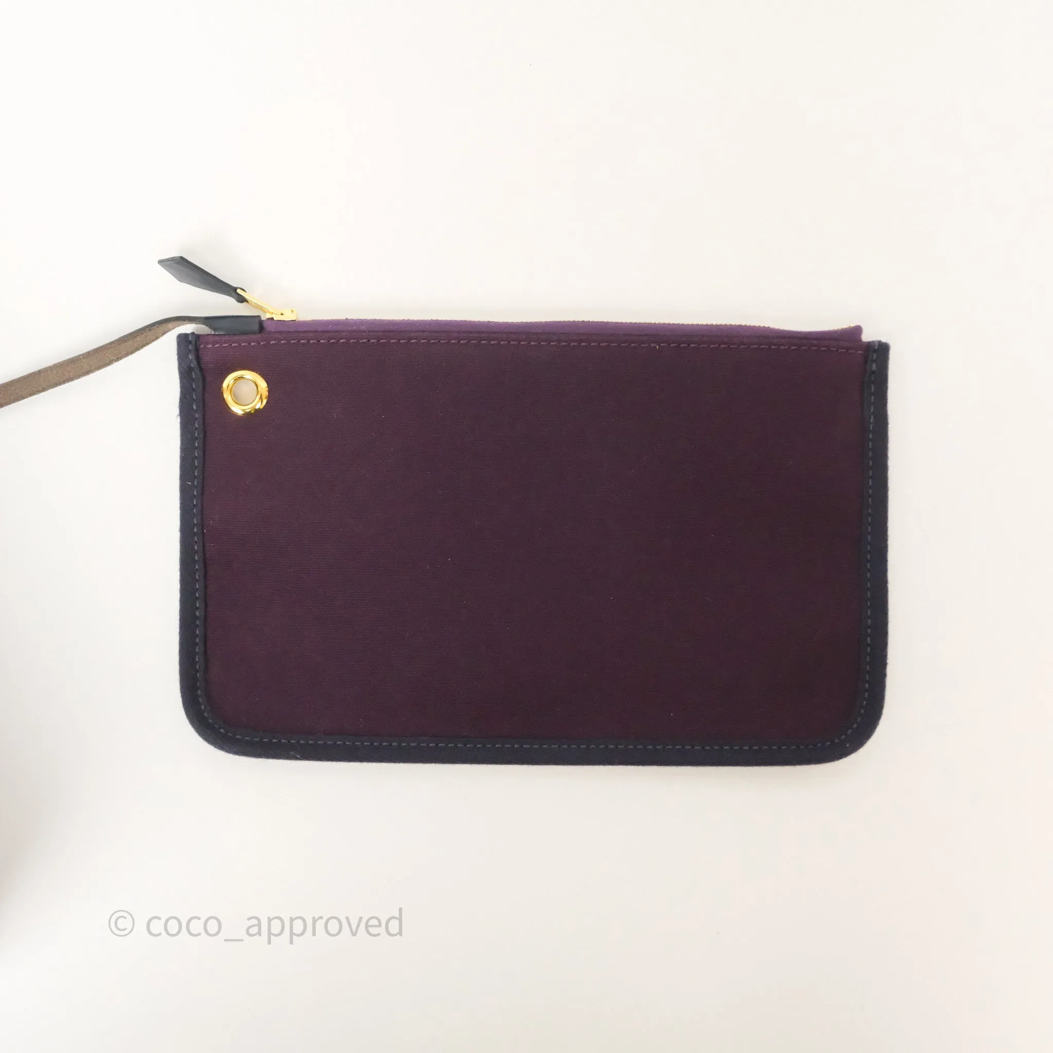 Herms Herbag Zip 31 Retourne Cassis Bleu Indigo