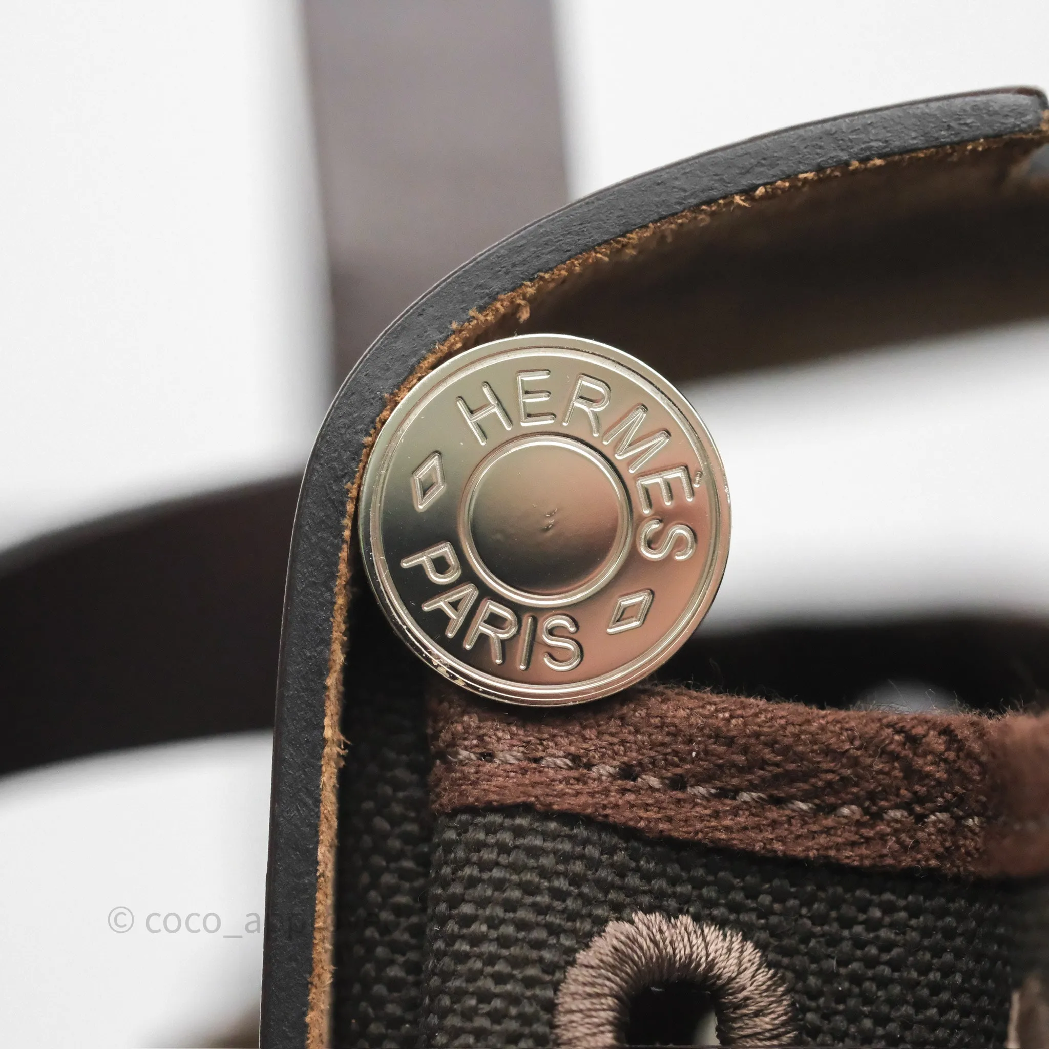 Herms Herbag Zip 31 Retourne Dark Bronze Ebene Palladium Hardware