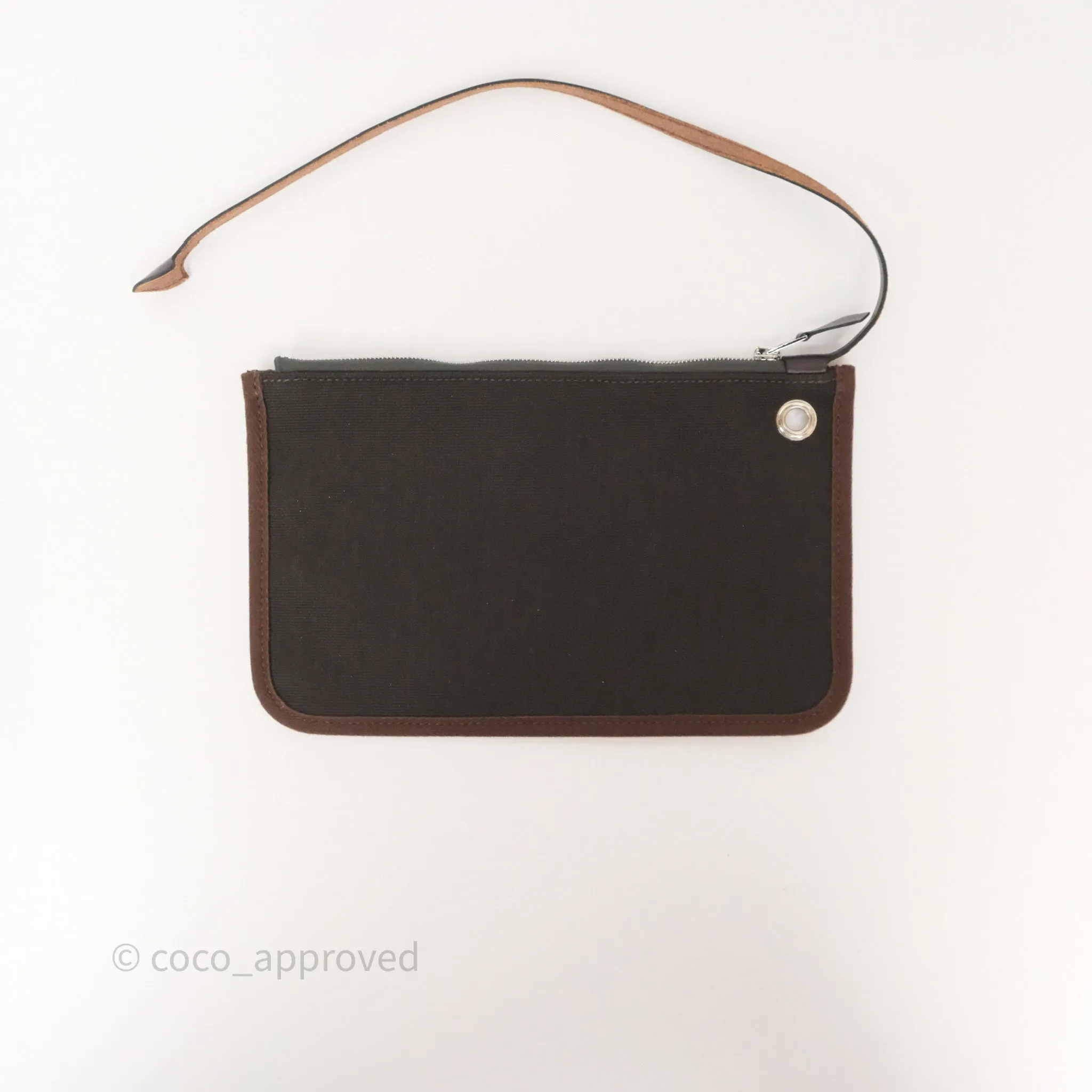 Herms Herbag Zip 31 Retourne Dark Bronze Ebene Palladium Hardware