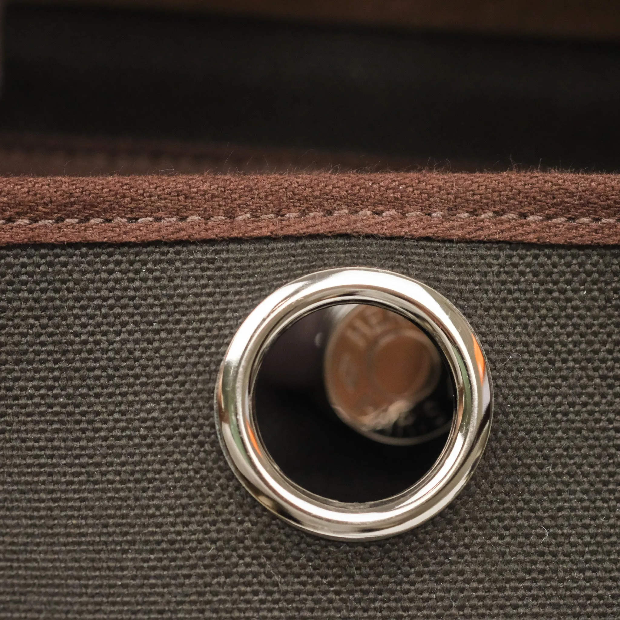 Herms Herbag Zip 31 Retourne Dark Bronze Ebene Palladium Hardware