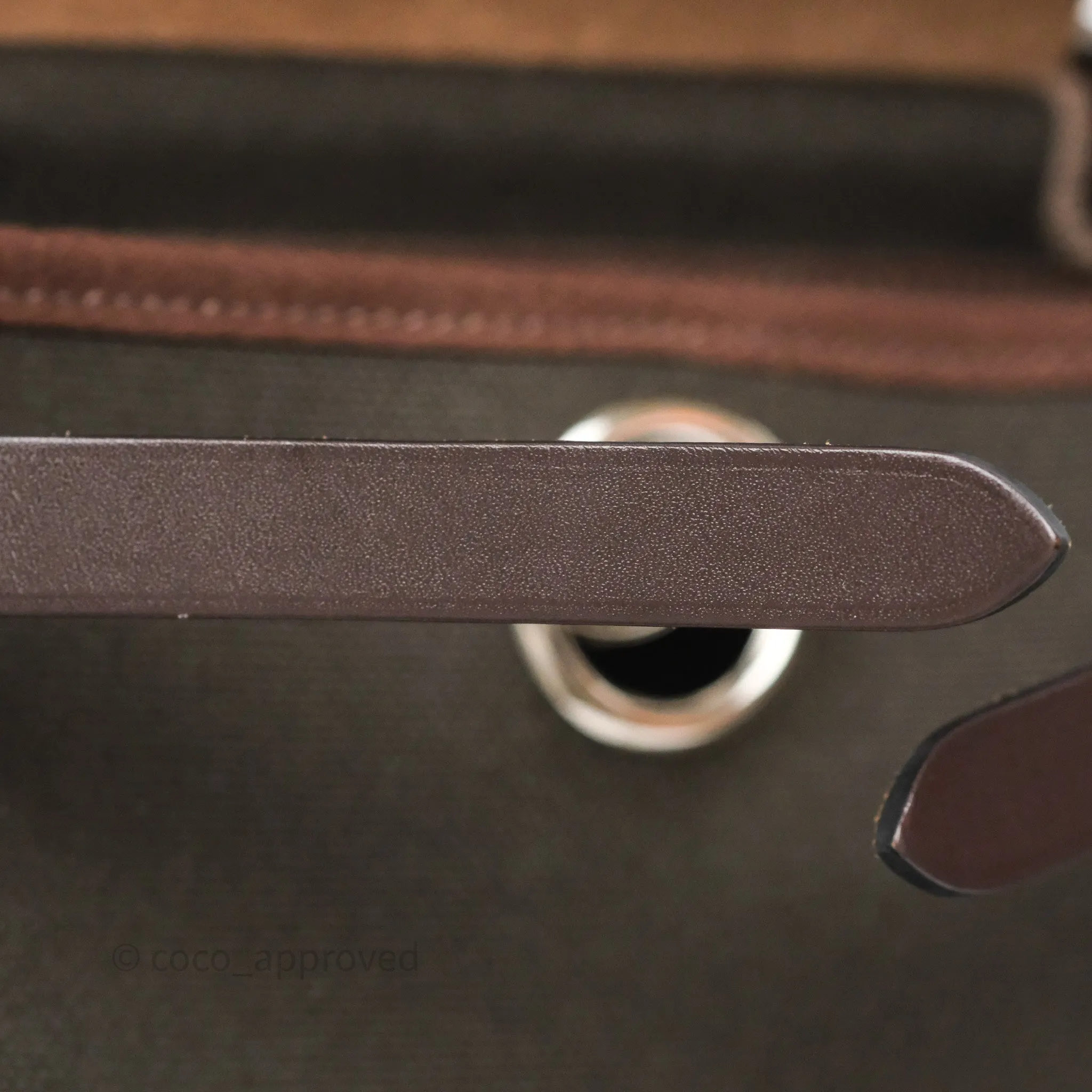 Herms Herbag Zip 31 Retourne Dark Bronze Ebene Palladium Hardware