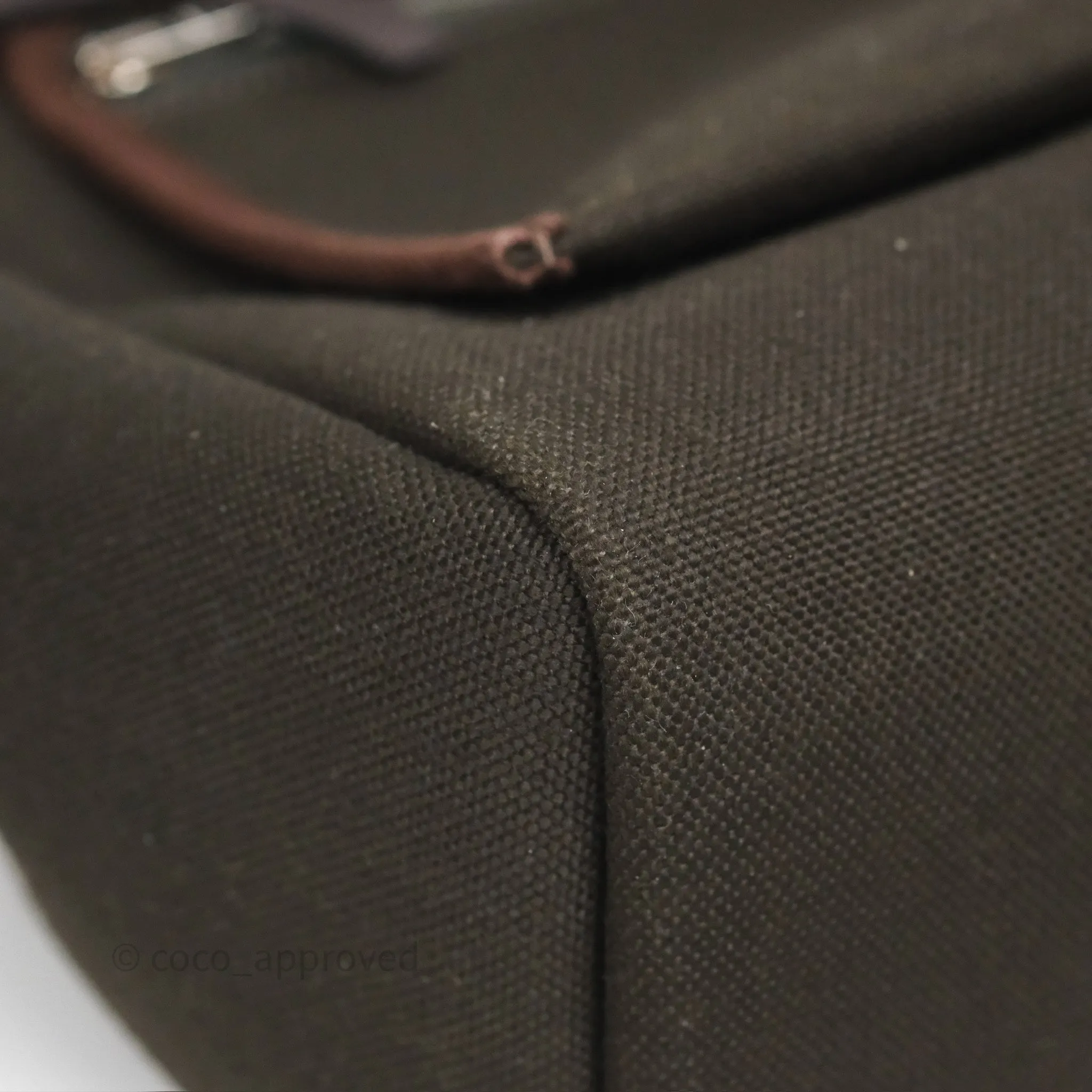 Herms Herbag Zip 31 Retourne Dark Bronze Ebene Palladium Hardware