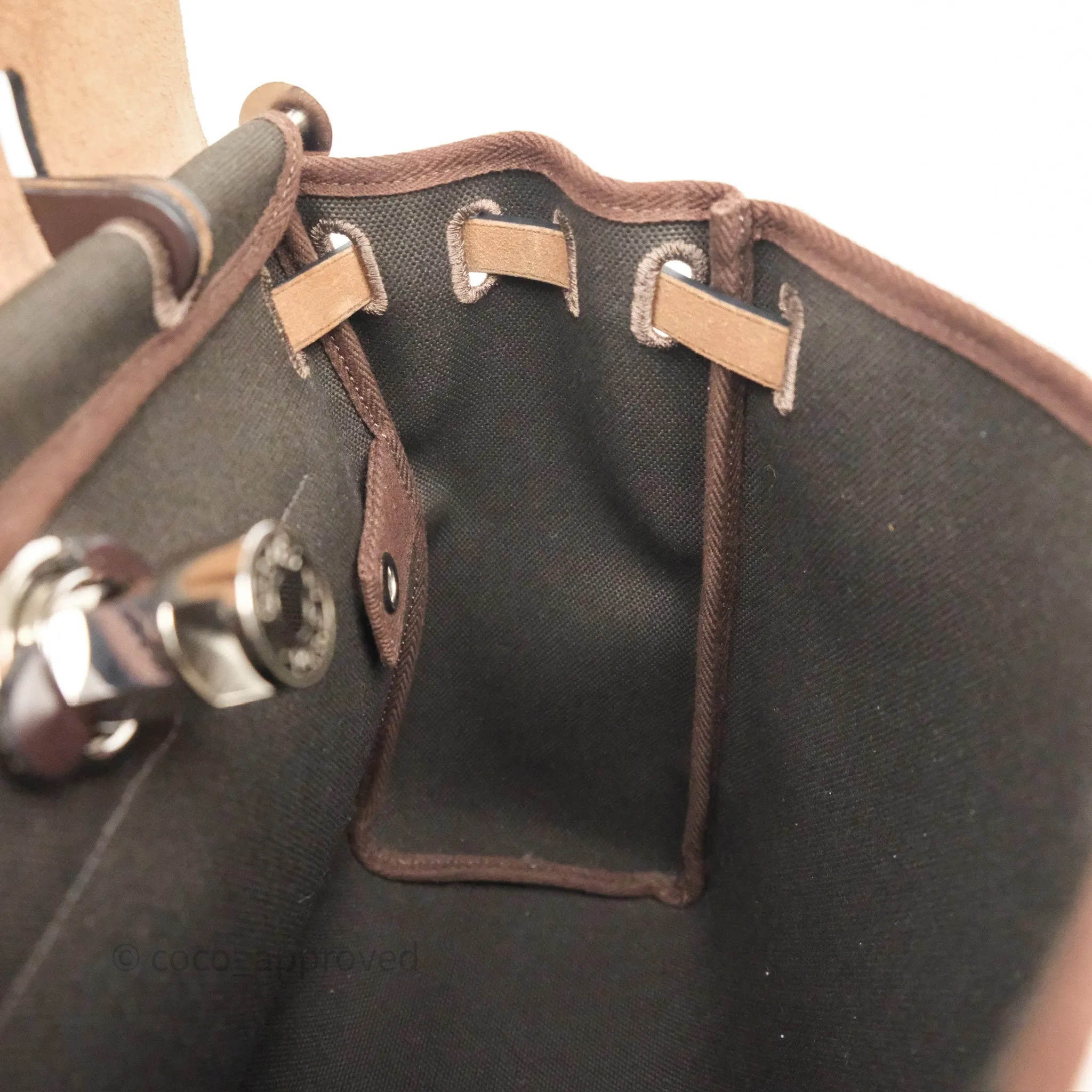 Herms Herbag Zip 31 Retourne Dark Bronze Ebene Palladium Hardware