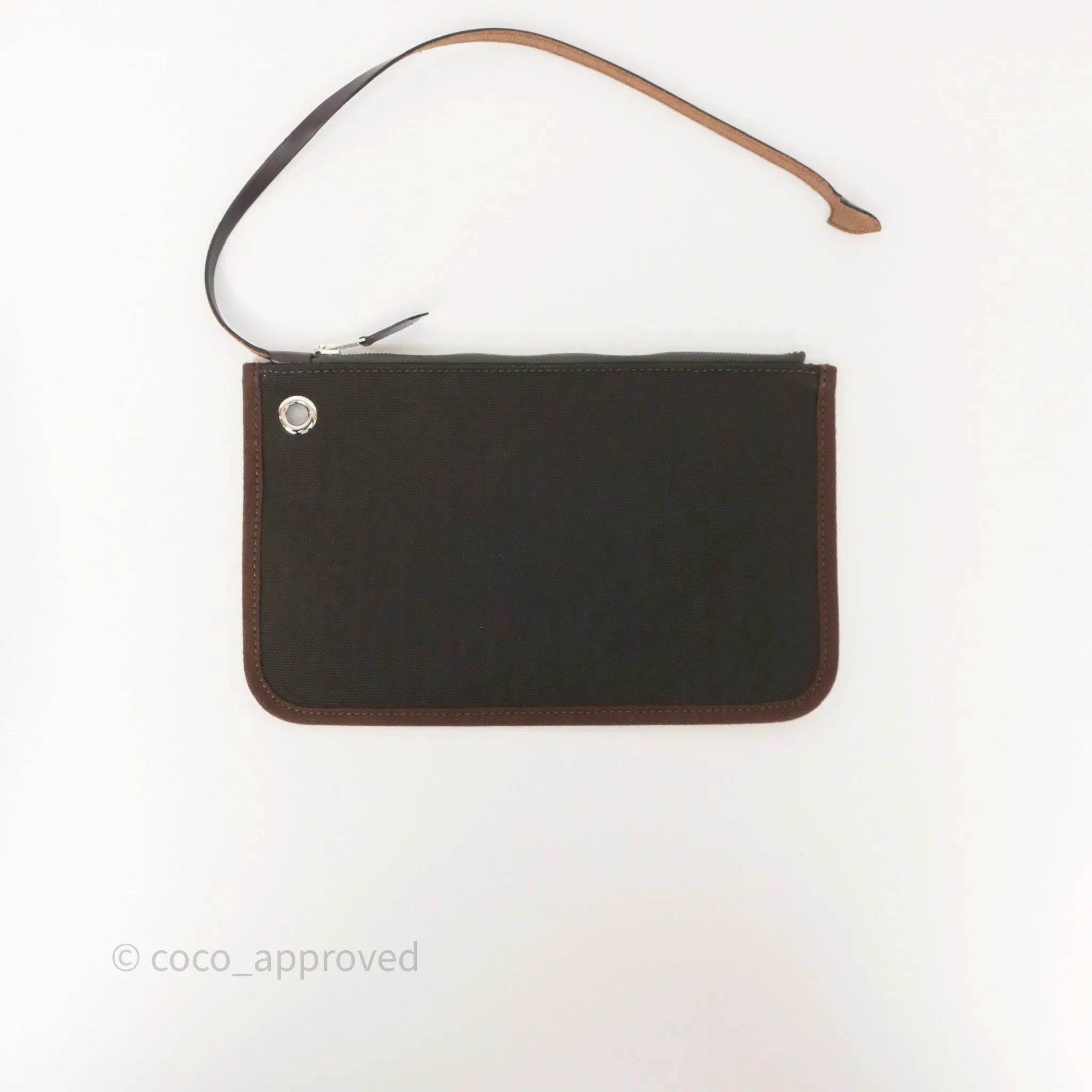 Herms Herbag Zip 31 Retourne Dark Bronze Ebene Palladium Hardware