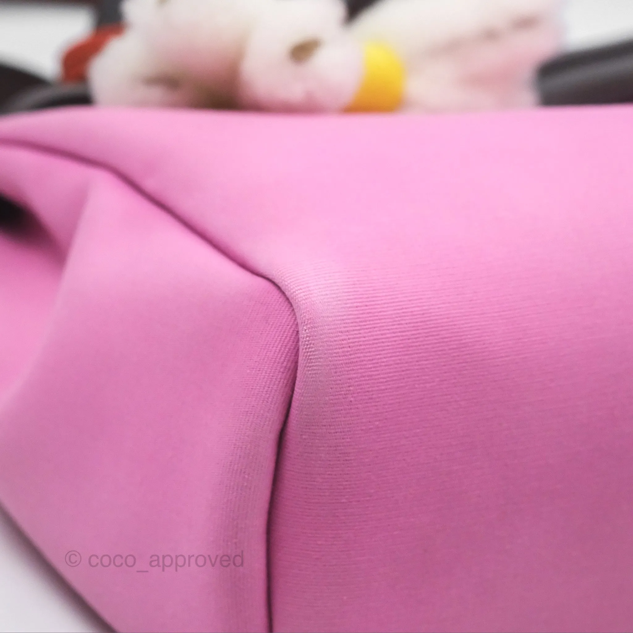 Herms Herbag Zip 31 Retourne Rose Bubblegum L4/ Rubis B5 Canvas Palladium Hardware