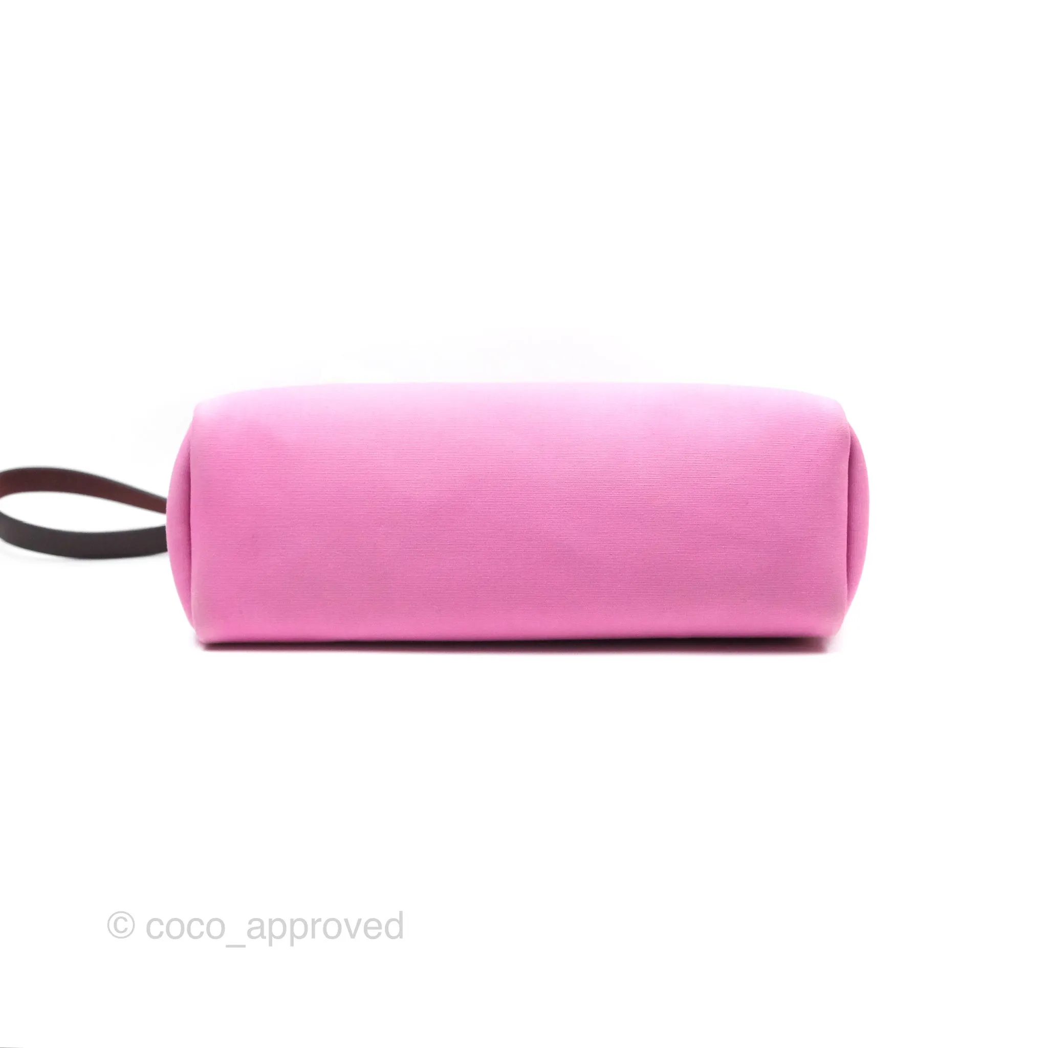 Herms Herbag Zip 31 Retourne Rose Bubblegum L4/ Rubis B5 Canvas Palladium Hardware
