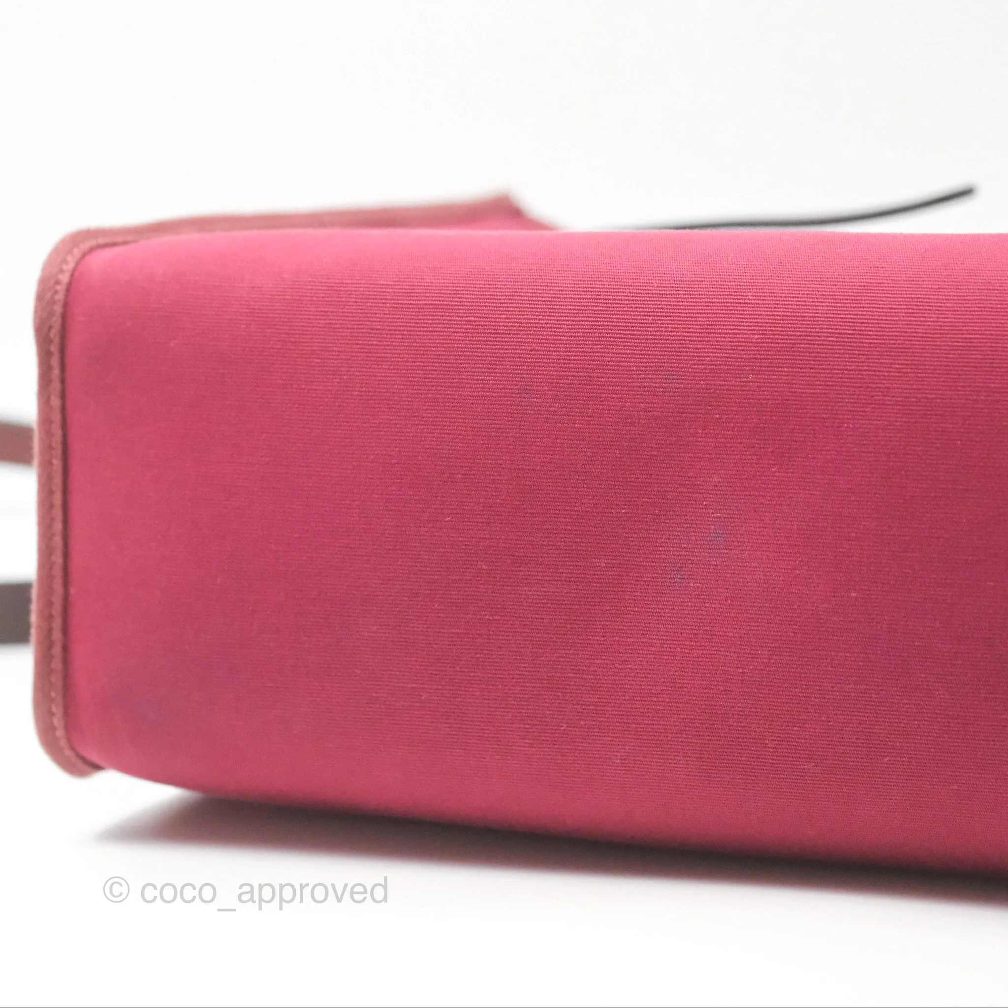Herms Herbag Zip 31 Retourne Rose Bubblegum L4/ Rubis B5 Canvas Palladium Hardware