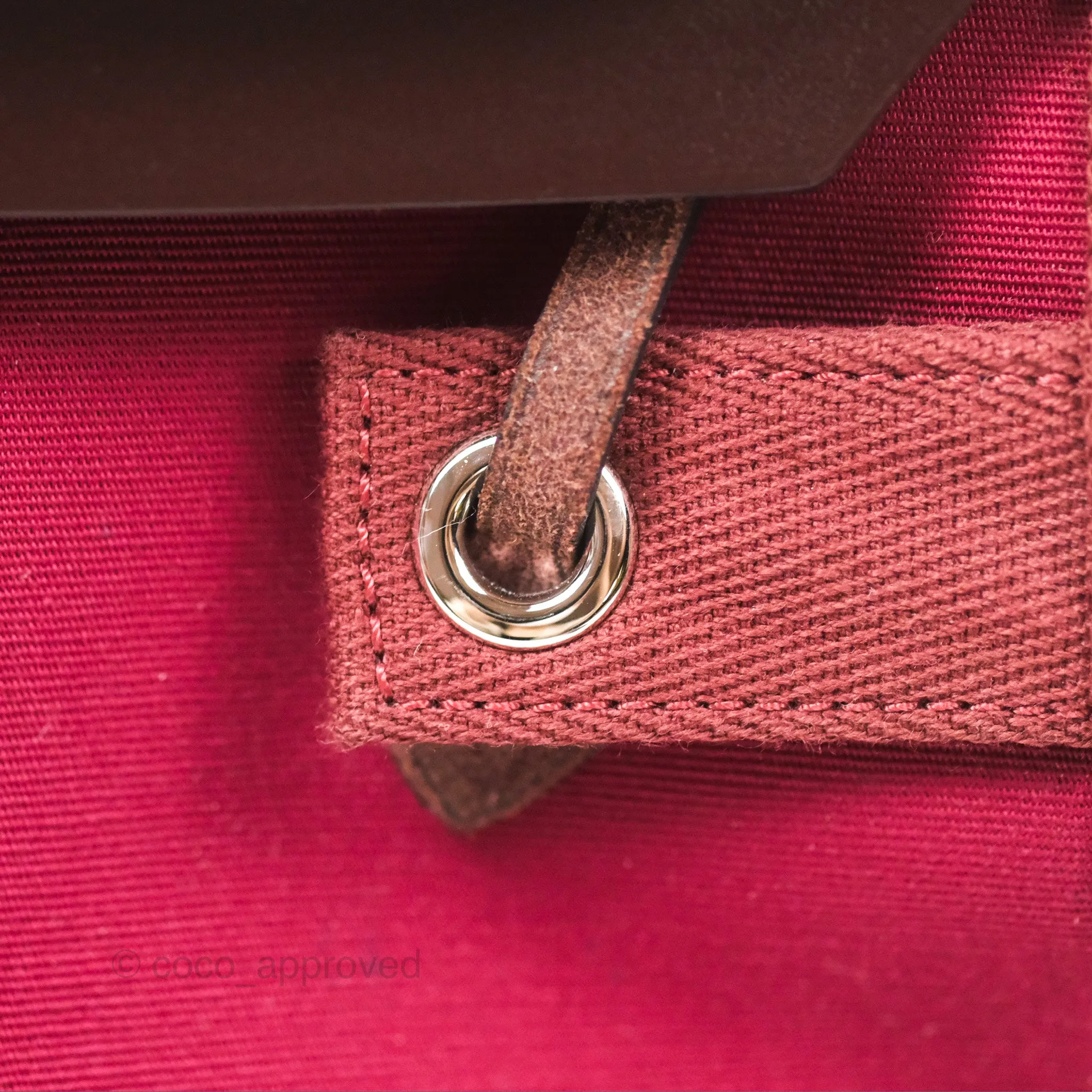 Herms Herbag Zip 31 Retourne Rose Bubblegum L4/ Rubis B5 Canvas Palladium Hardware
