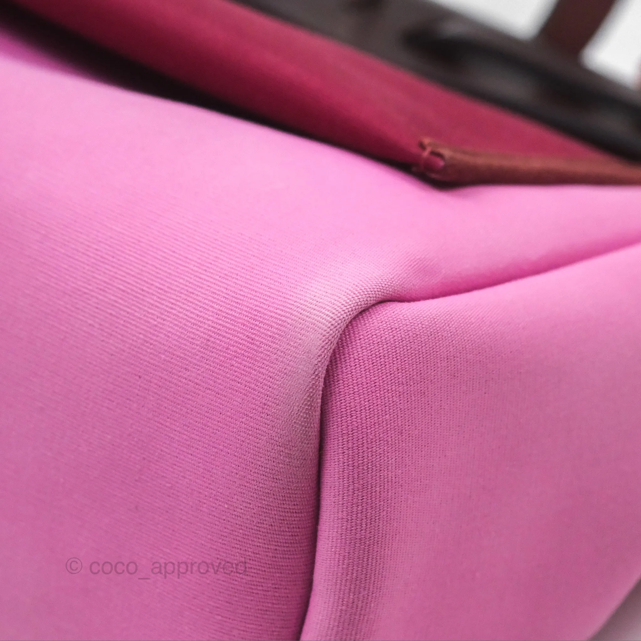 Herms Herbag Zip 31 Retourne Rose Bubblegum L4/ Rubis B5 Canvas Palladium Hardware
