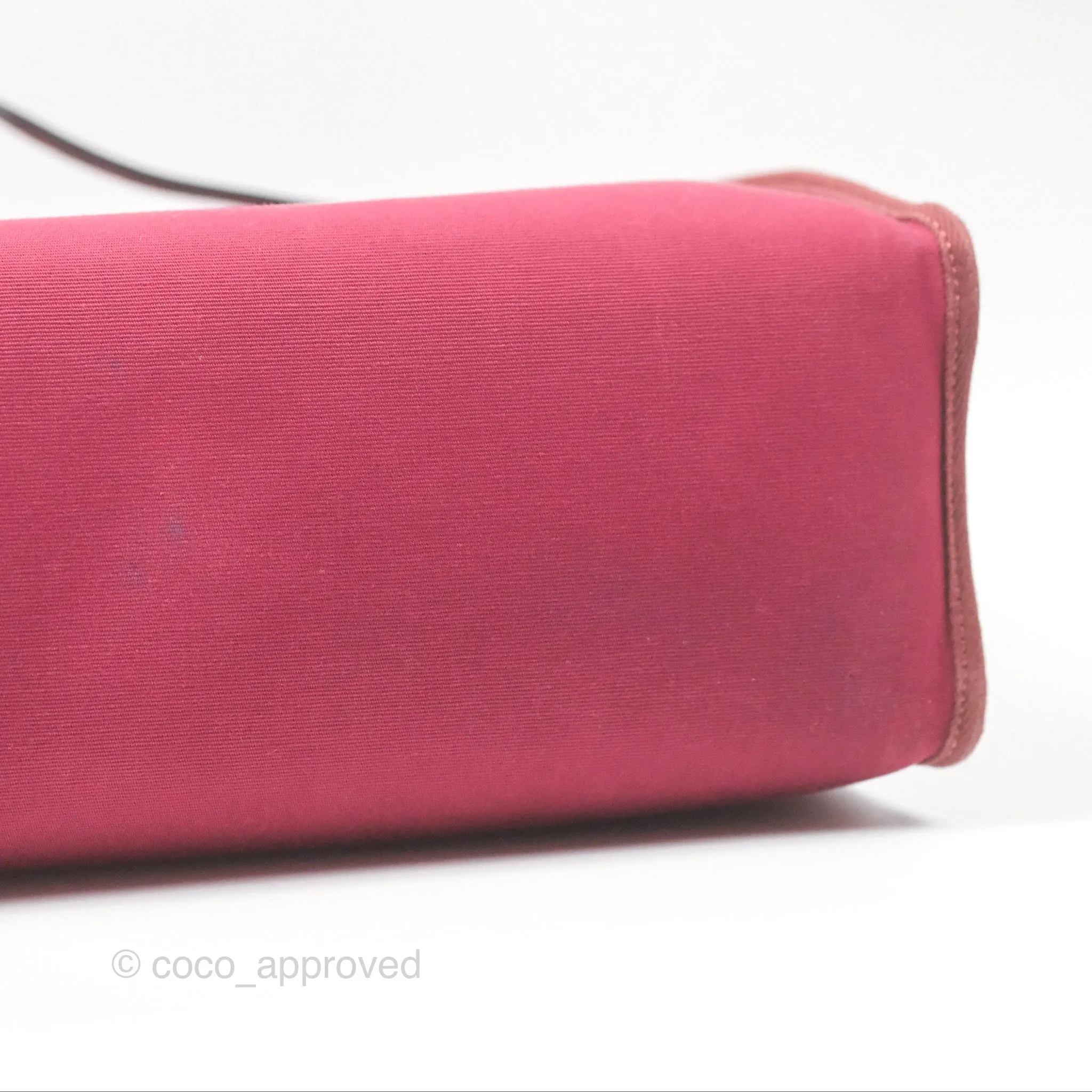 Herms Herbag Zip 31 Retourne Rose Bubblegum L4/ Rubis B5 Canvas Palladium Hardware