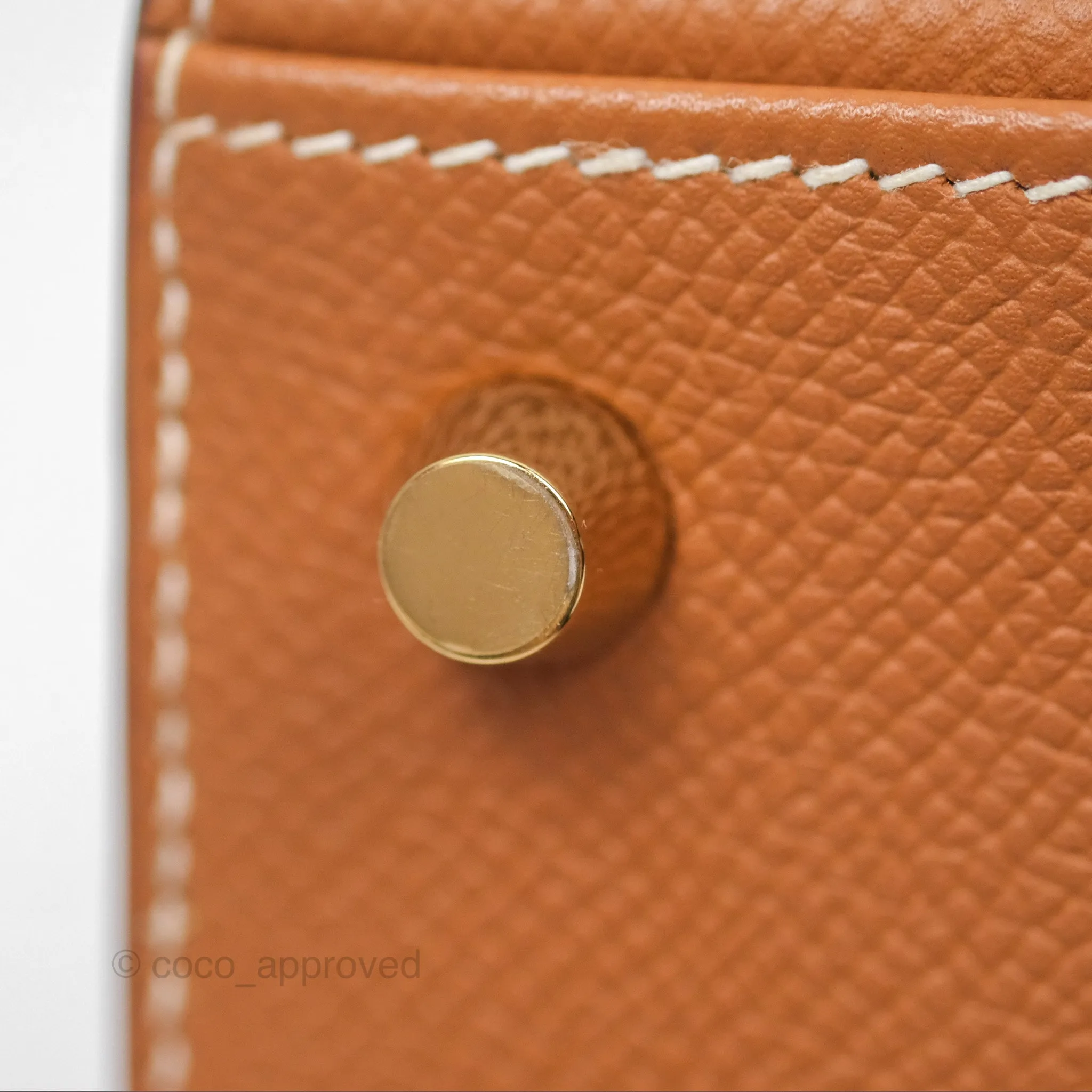 Herms Kelly 25 Sellier Gold 37 Epsom Gold Hardware