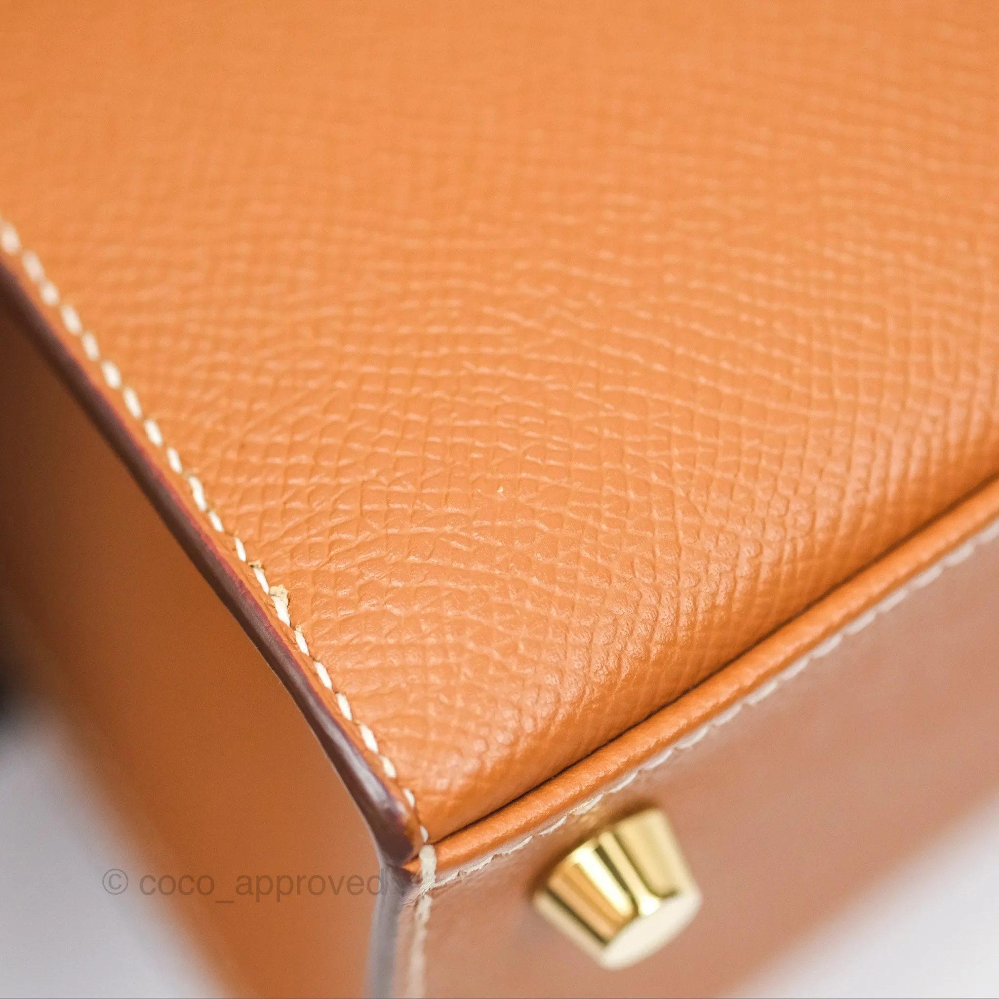 Herms Kelly 25 Sellier Gold 37 Epsom Gold Hardware