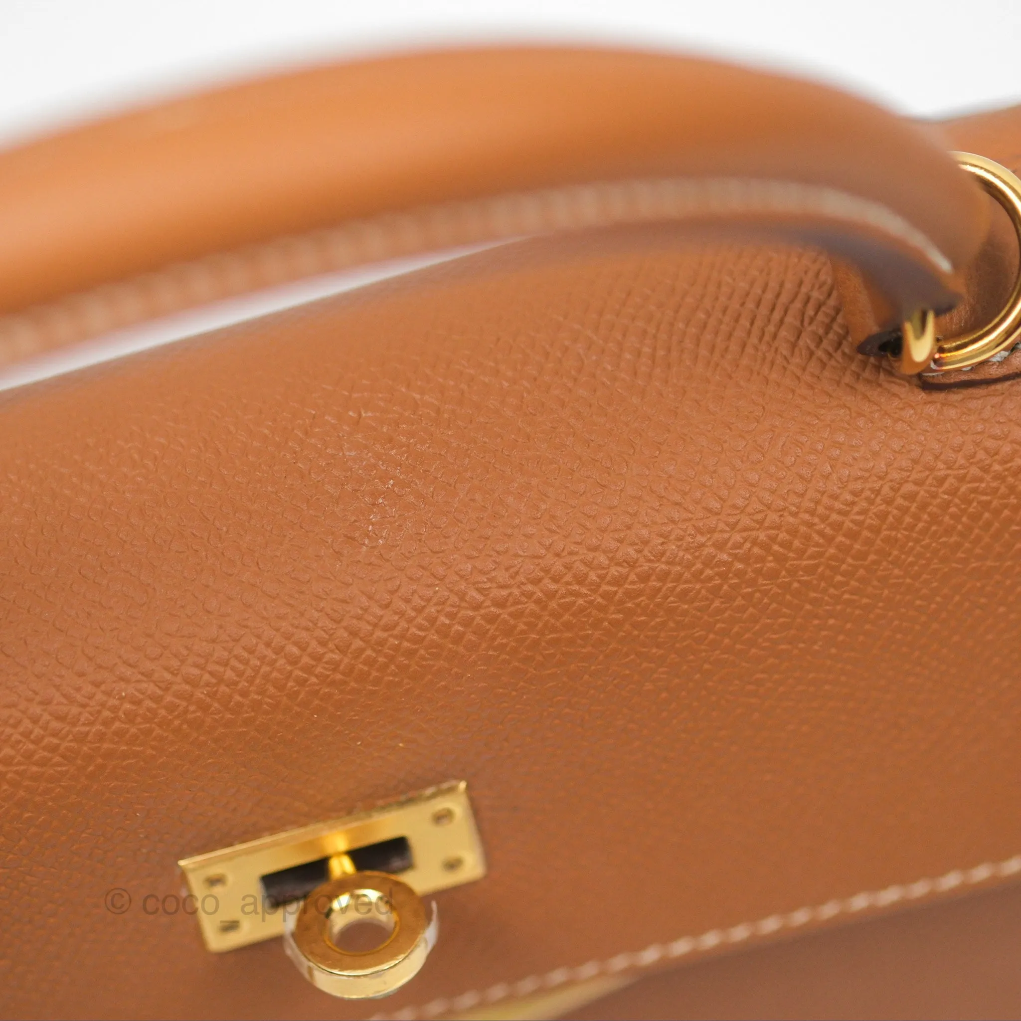 Herms Kelly 25 Sellier Gold 37 Epsom Gold Hardware