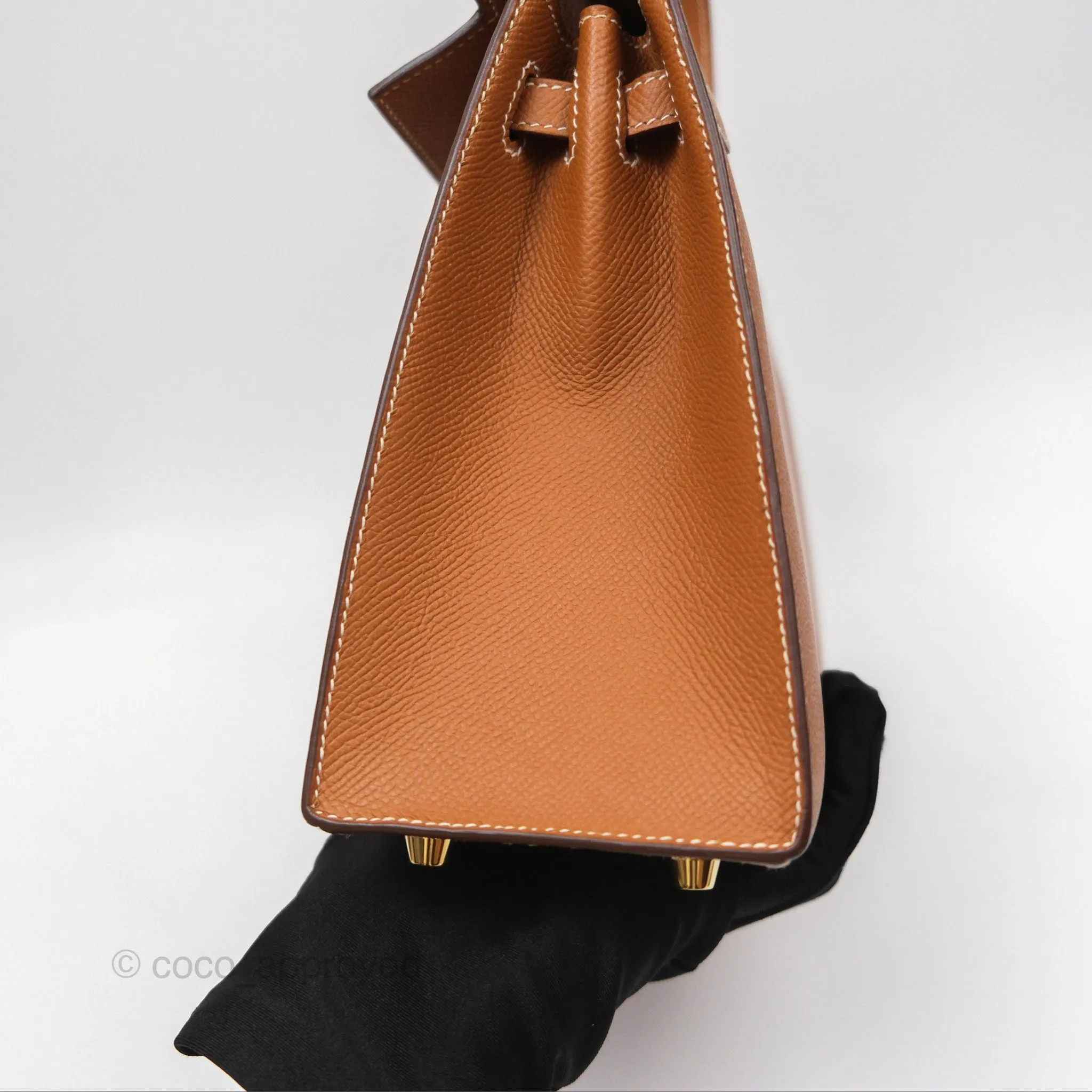 Herms Kelly 25 Sellier Gold 37 Epsom Gold Hardware