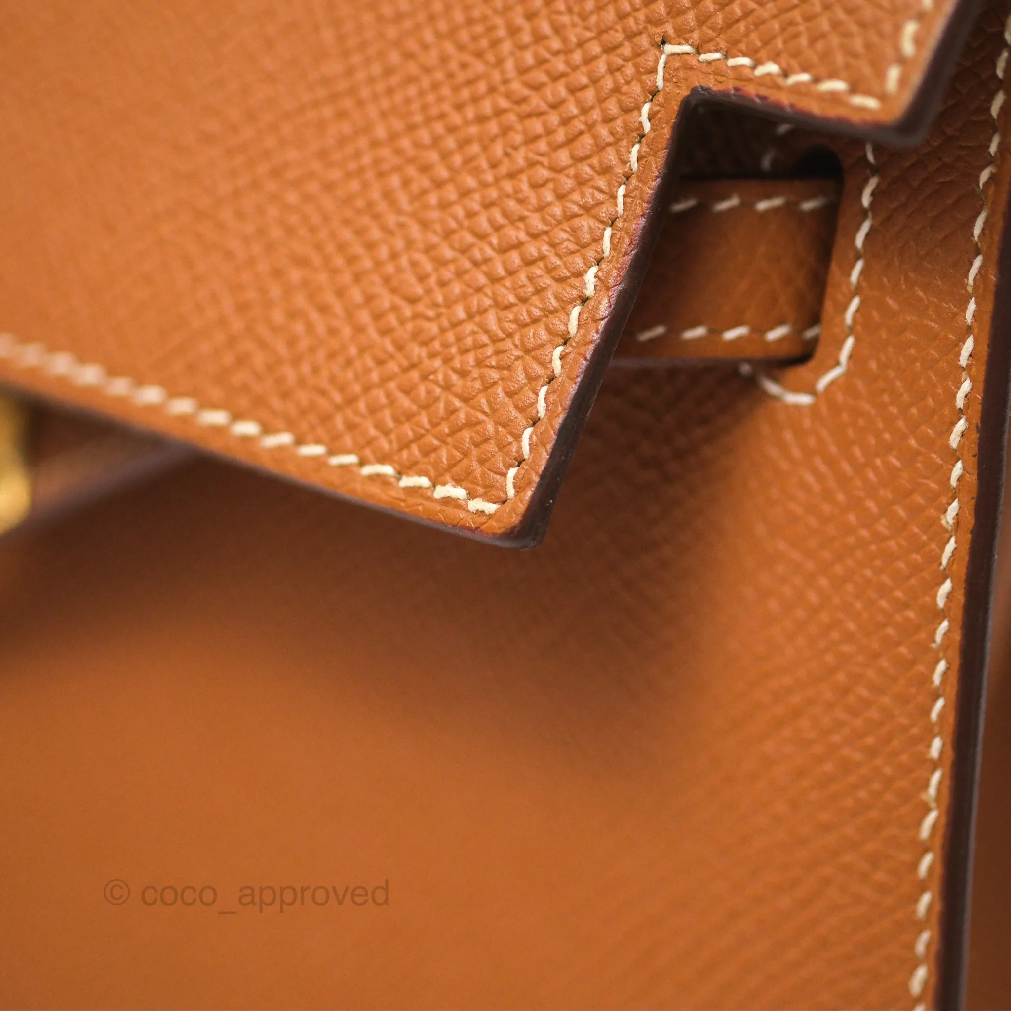 Herms Kelly 25 Sellier Gold 37 Epsom Gold Hardware