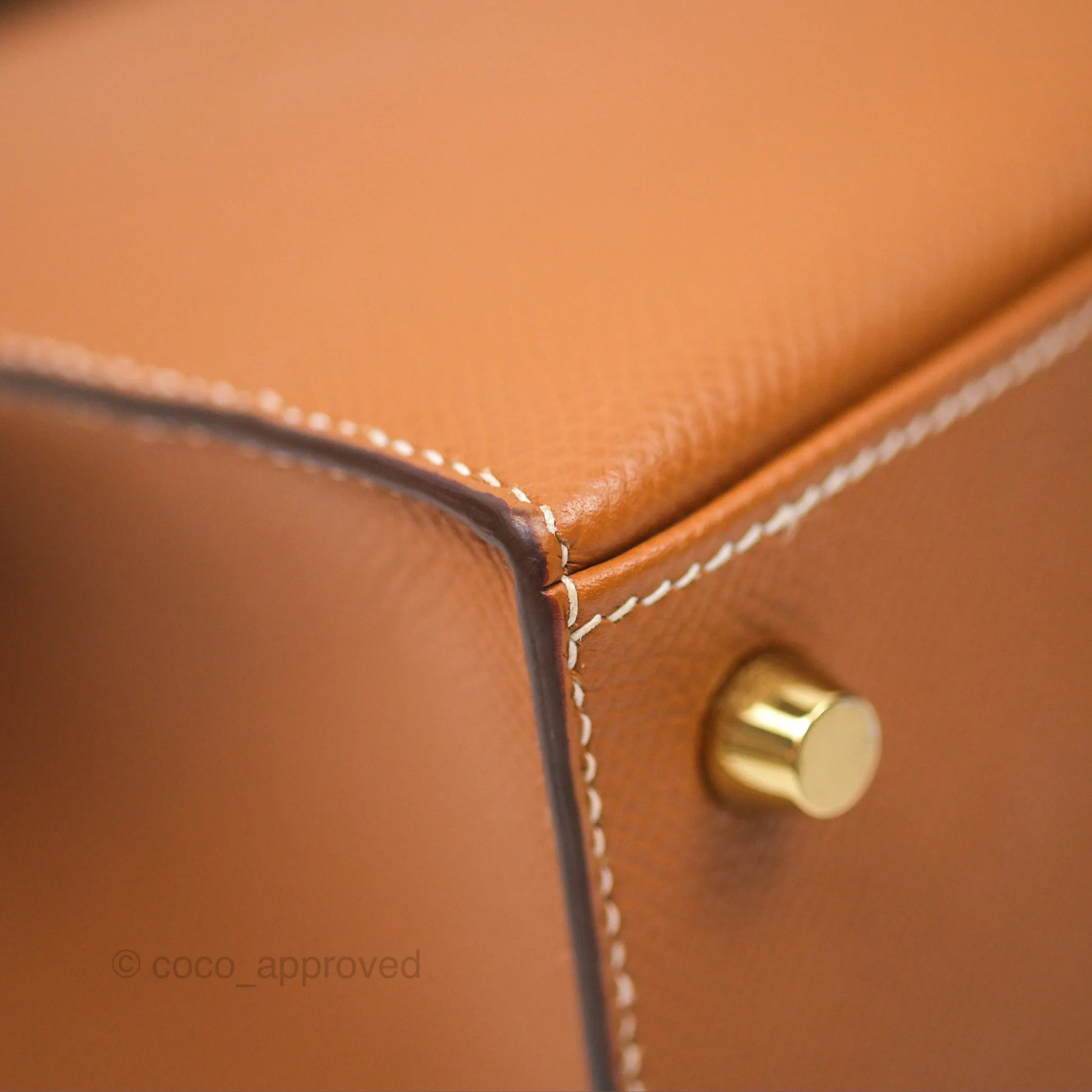 Herms Kelly 25 Sellier Gold 37 Epsom Gold Hardware