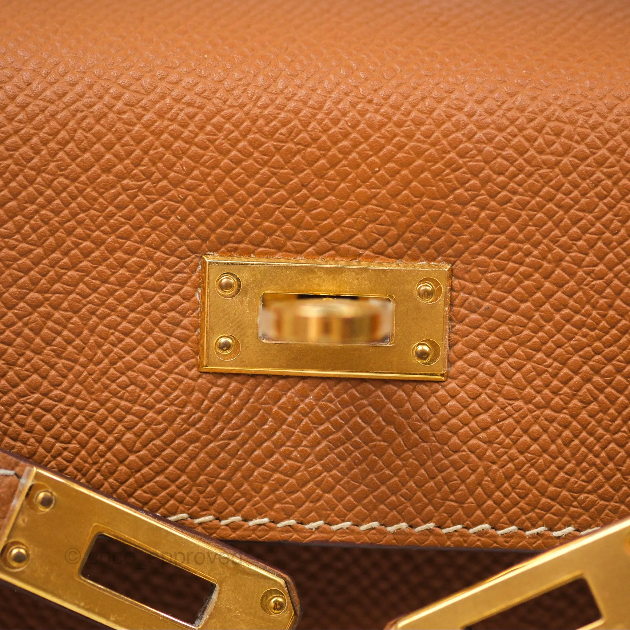 Herms Kelly 25 Sellier Gold 37 Epsom Gold Hardware