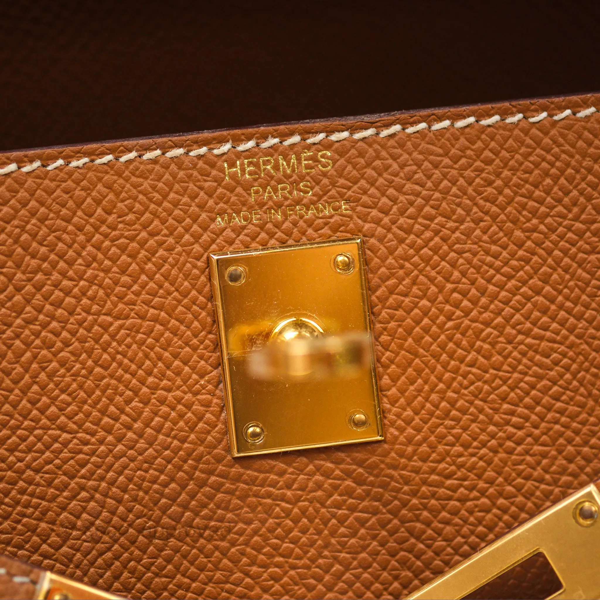 Herms Kelly 25 Sellier Gold 37 Epsom Gold Hardware