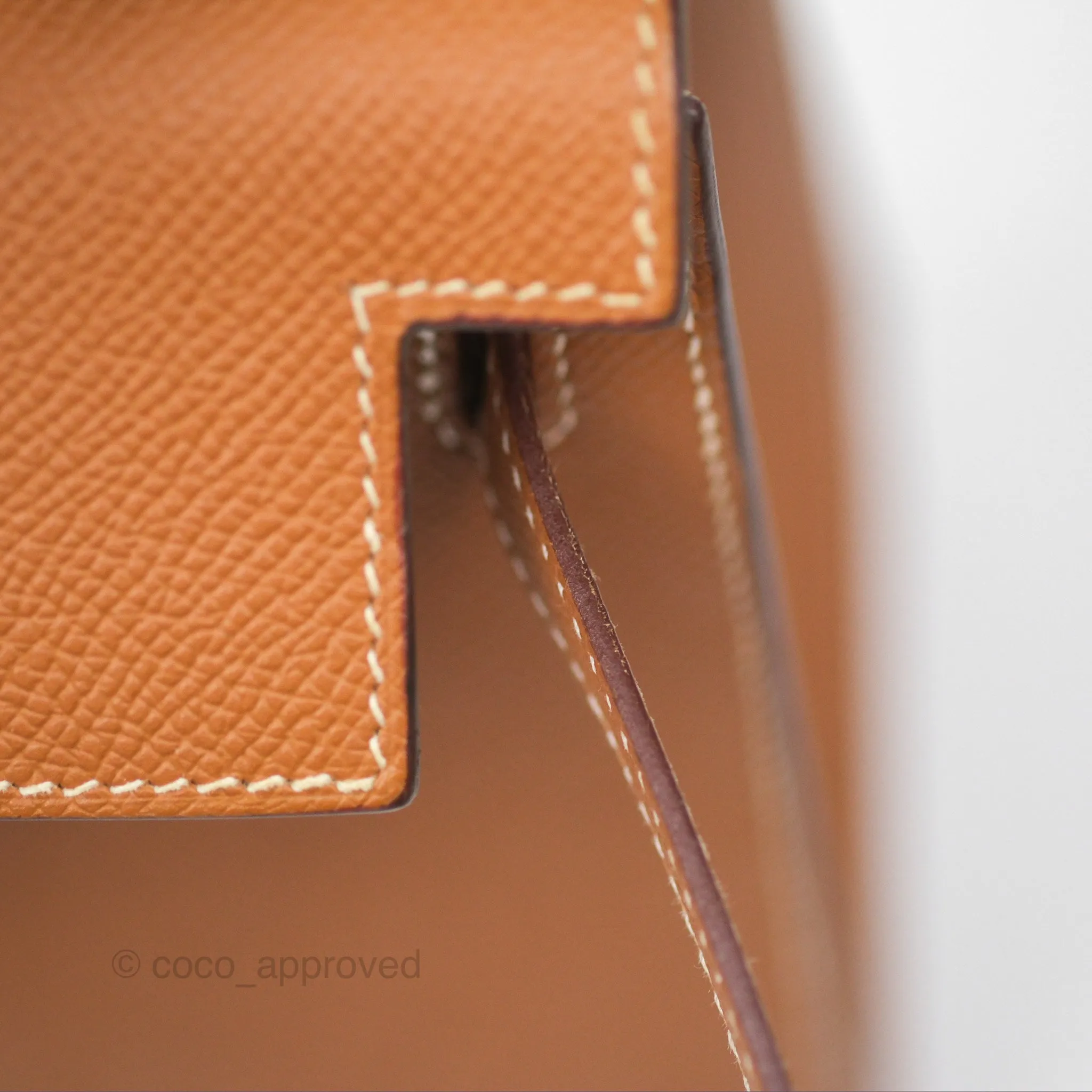 Herms Kelly 25 Sellier Gold 37 Epsom Gold Hardware