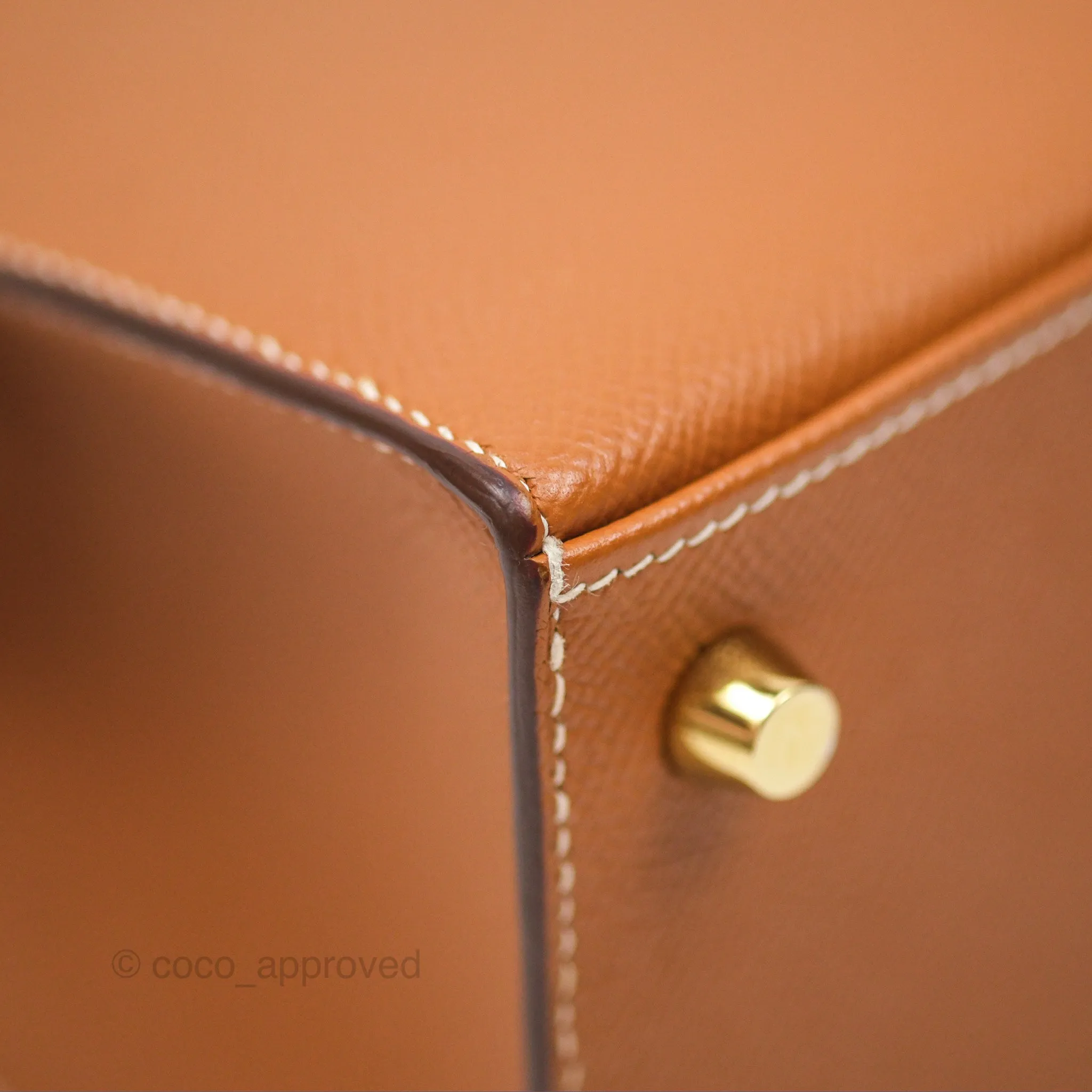 Herms Kelly 25 Sellier Gold 37 Epsom Gold Hardware
