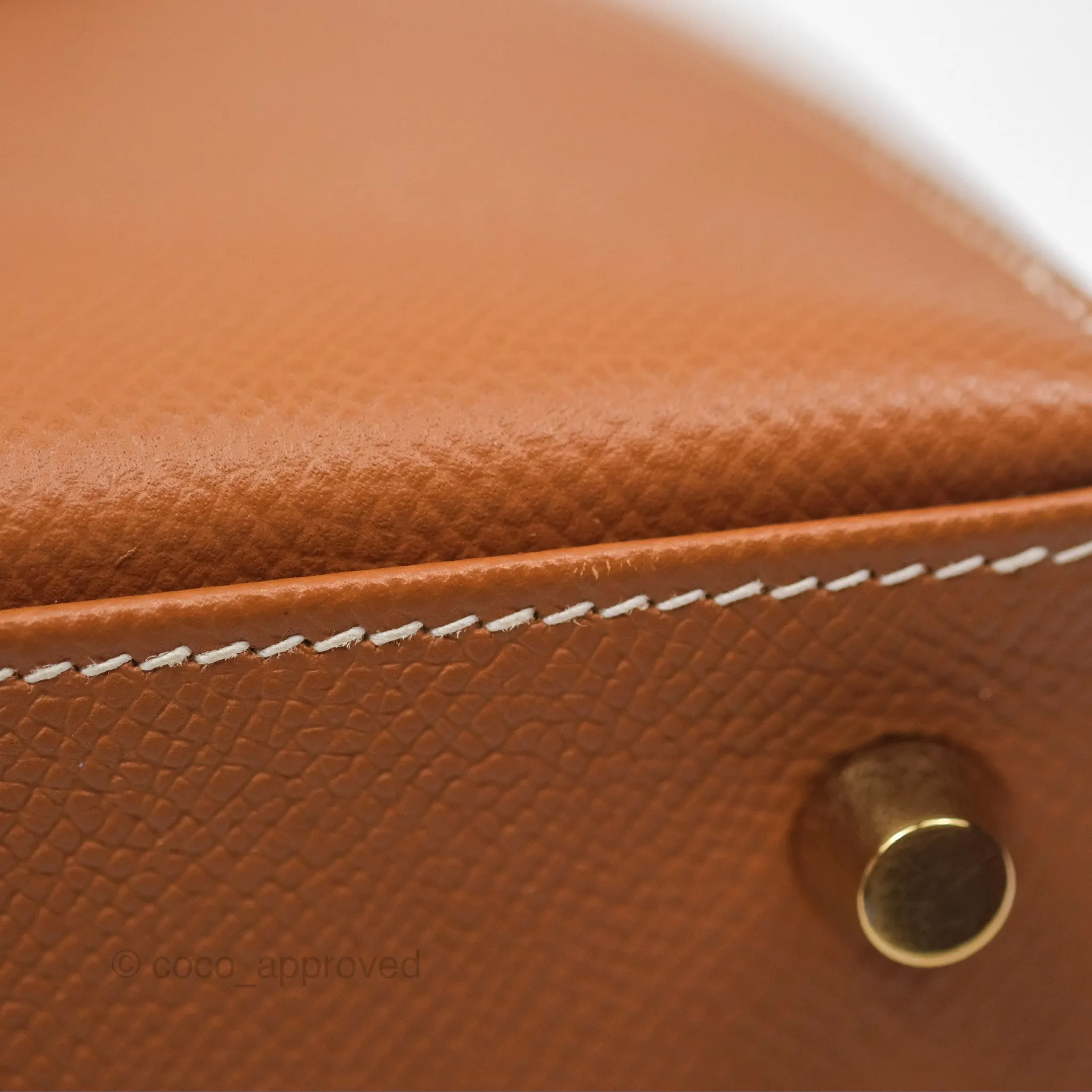 Herms Kelly 25 Sellier Gold 37 Epsom Gold Hardware