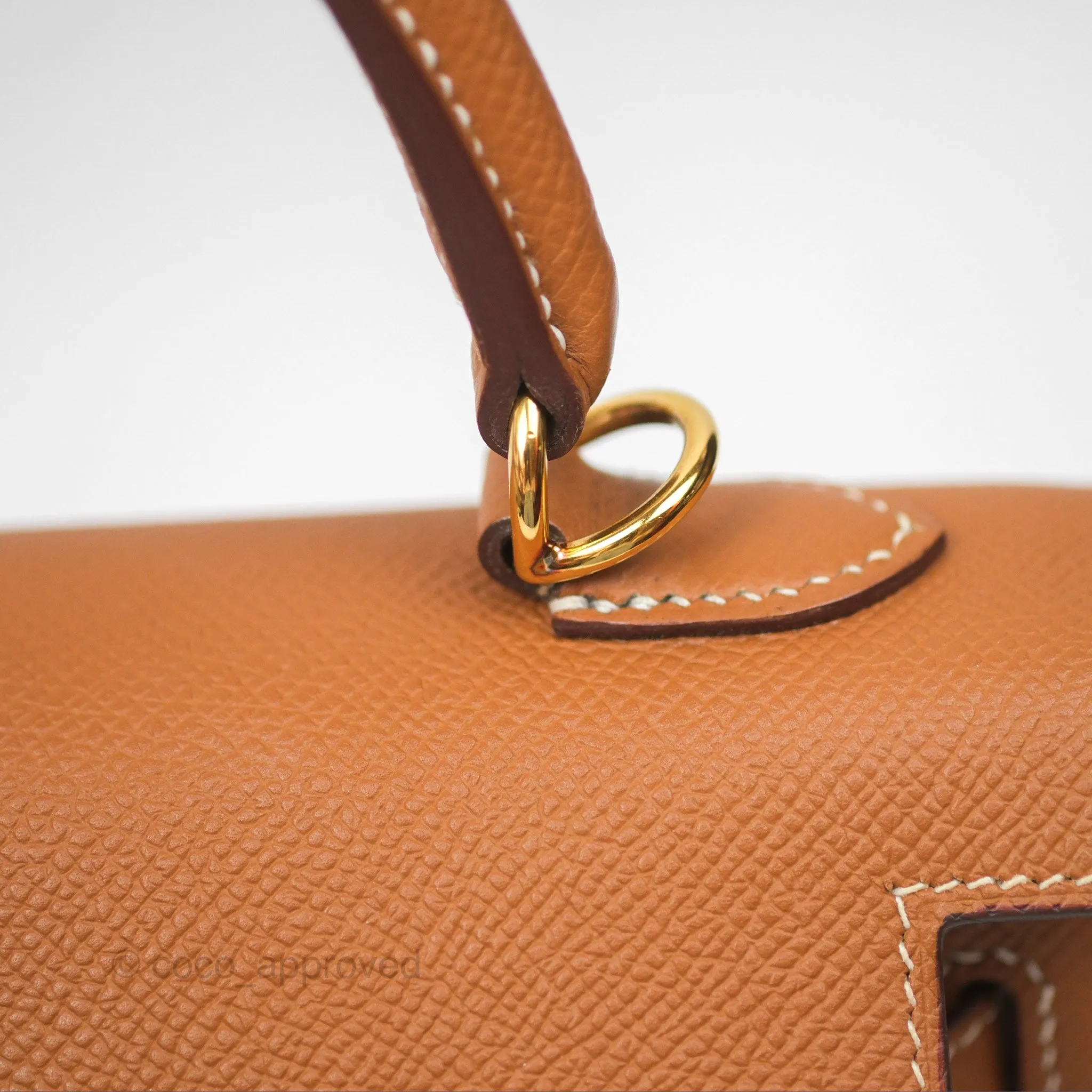 Herms Kelly 25 Sellier Gold 37 Epsom Gold Hardware