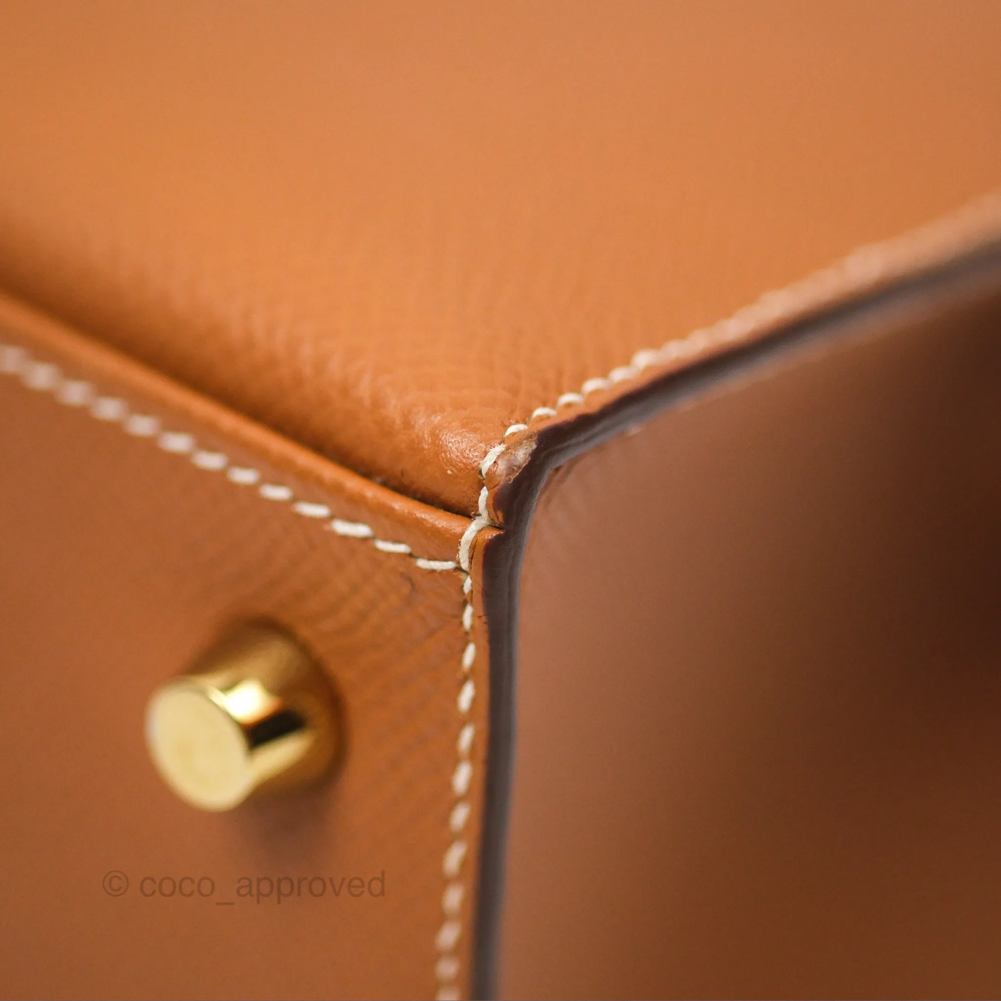 Herms Kelly 25 Sellier Gold 37 Epsom Gold Hardware