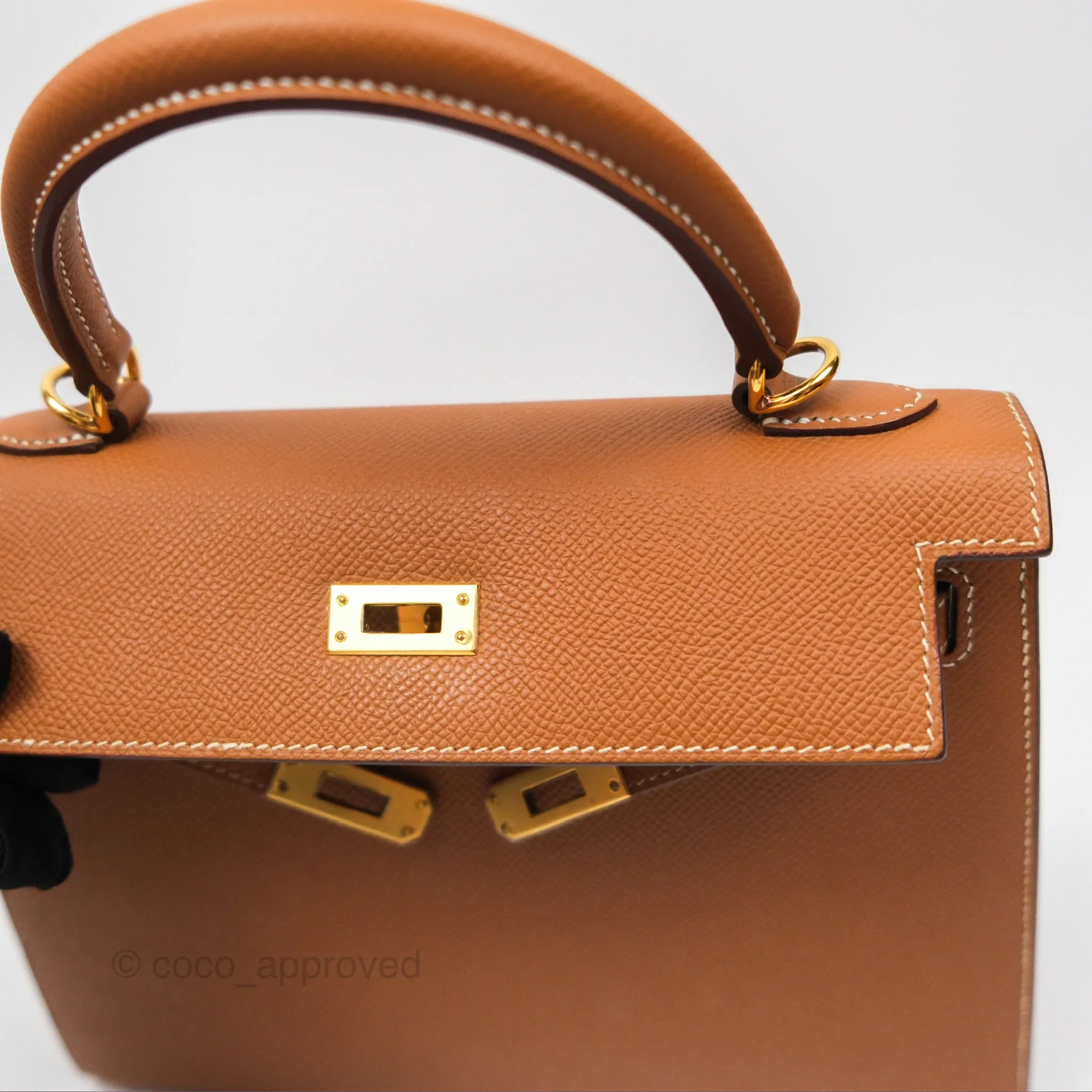 Herms Kelly 25 Sellier Gold 37 Epsom Gold Hardware