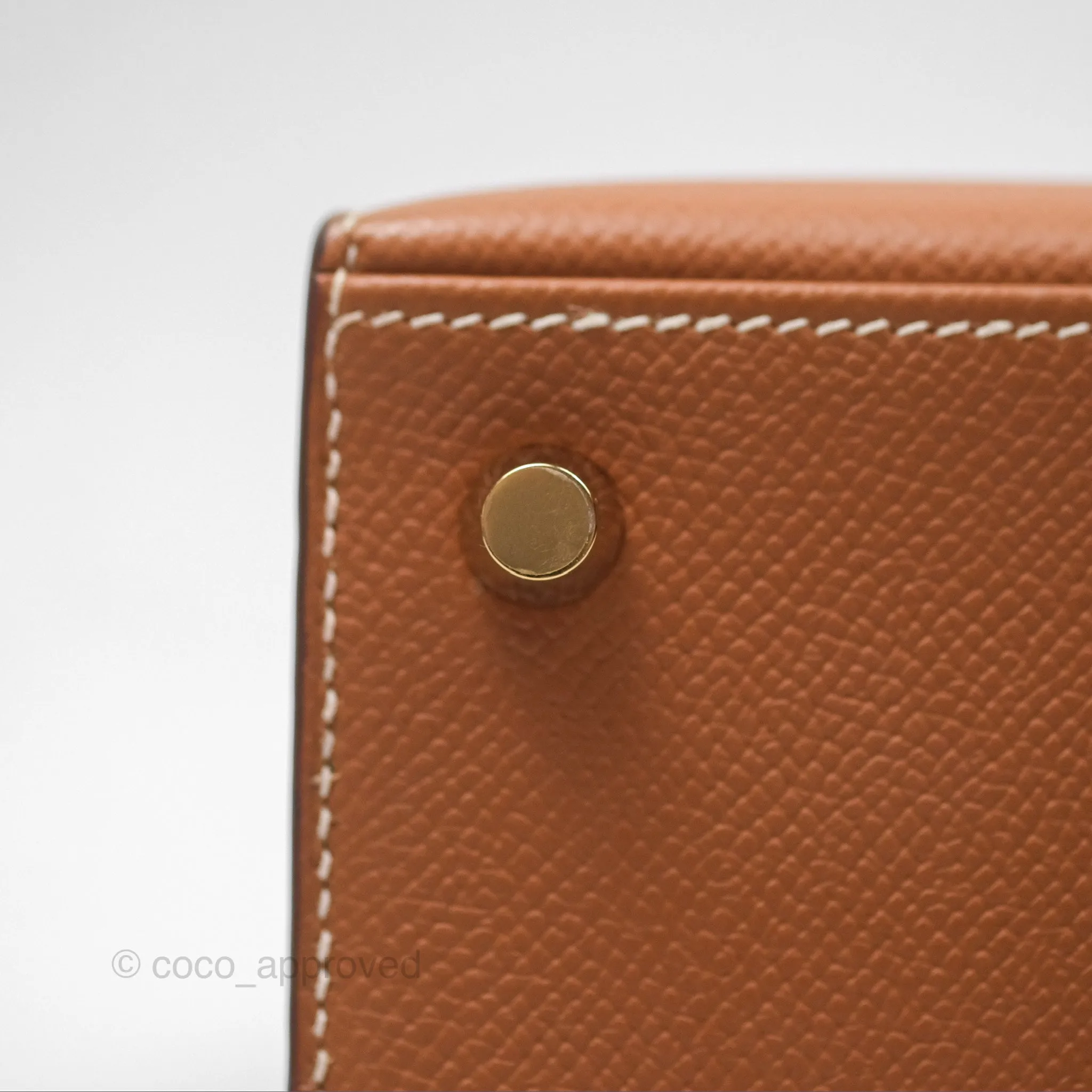 Herms Kelly 25 Sellier Gold 37 Epsom Gold Hardware