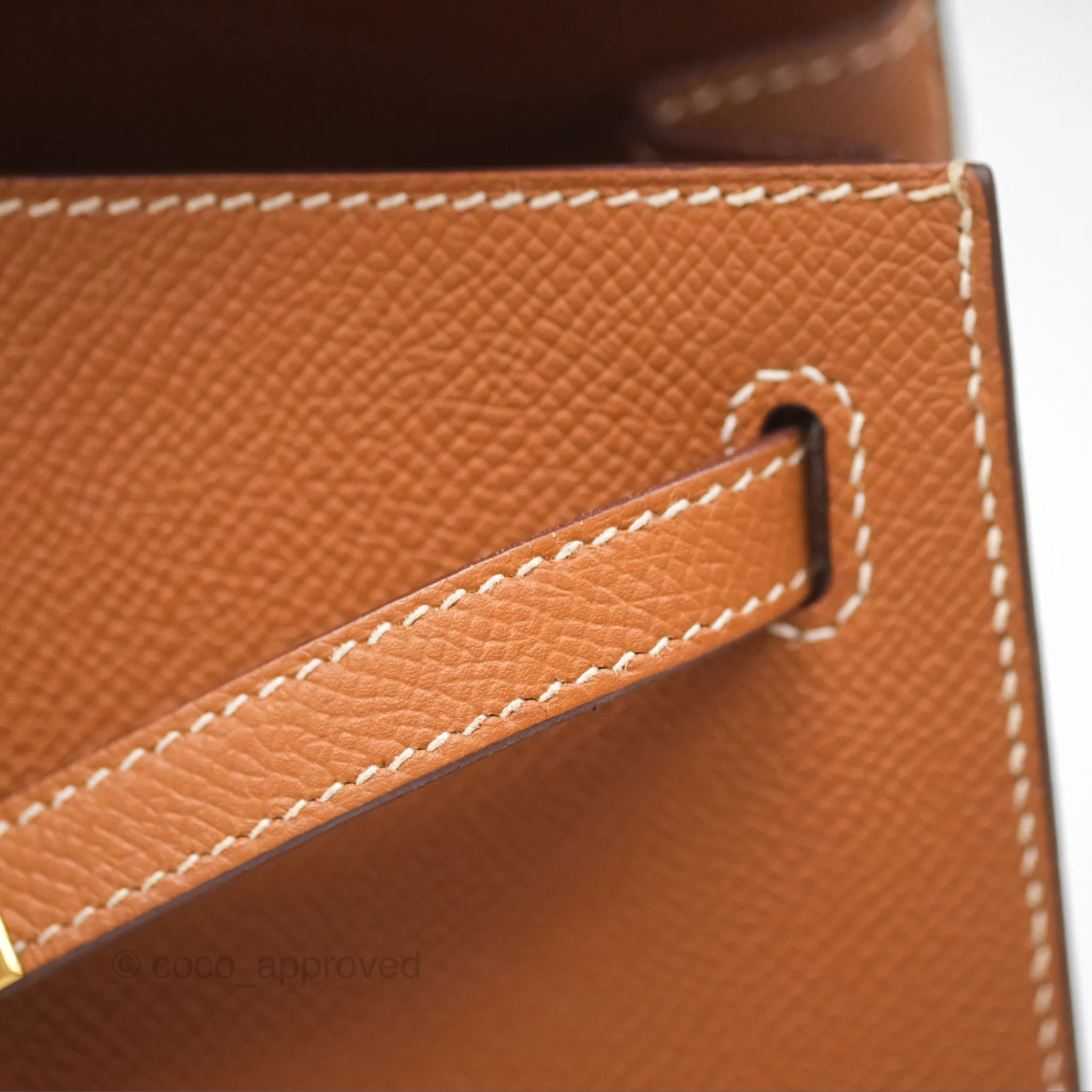 Herms Kelly 25 Sellier Gold 37 Epsom Gold Hardware