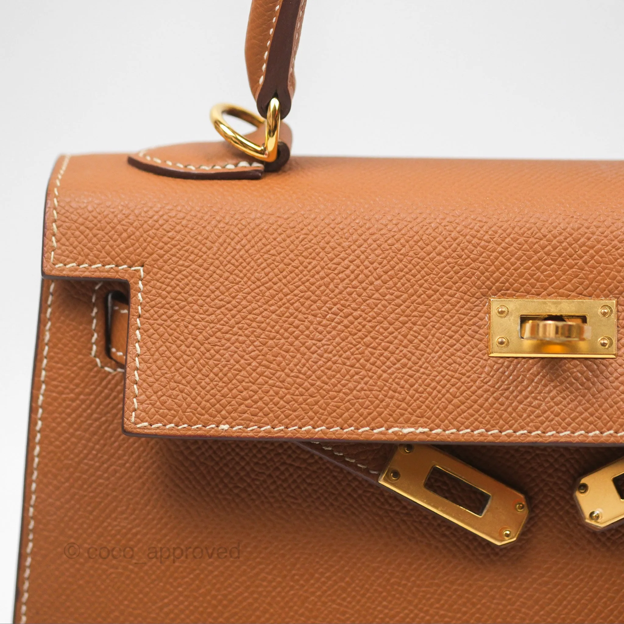 Herms Kelly 25 Sellier Gold 37 Epsom Gold Hardware