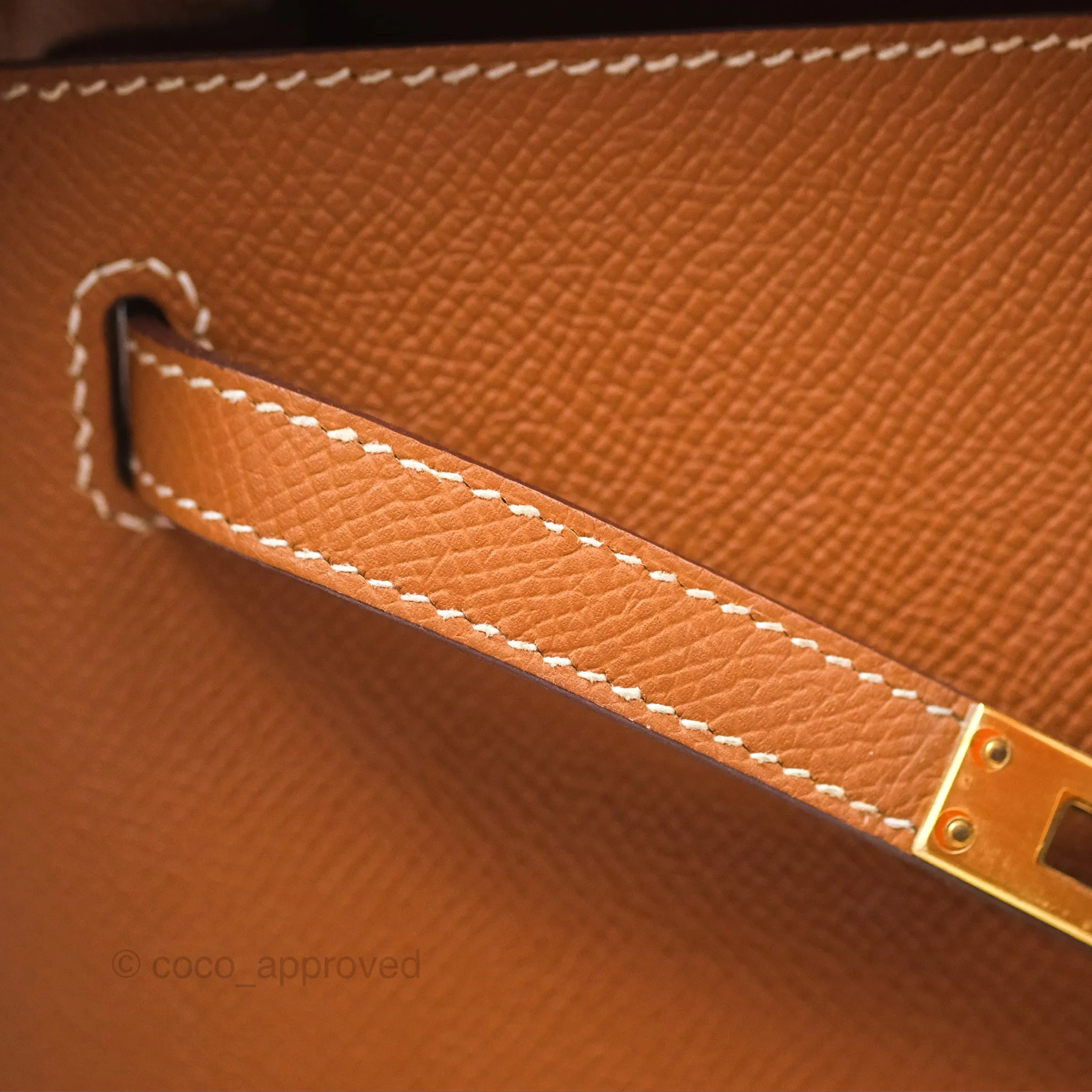 Herms Kelly 25 Sellier Gold 37 Epsom Gold Hardware