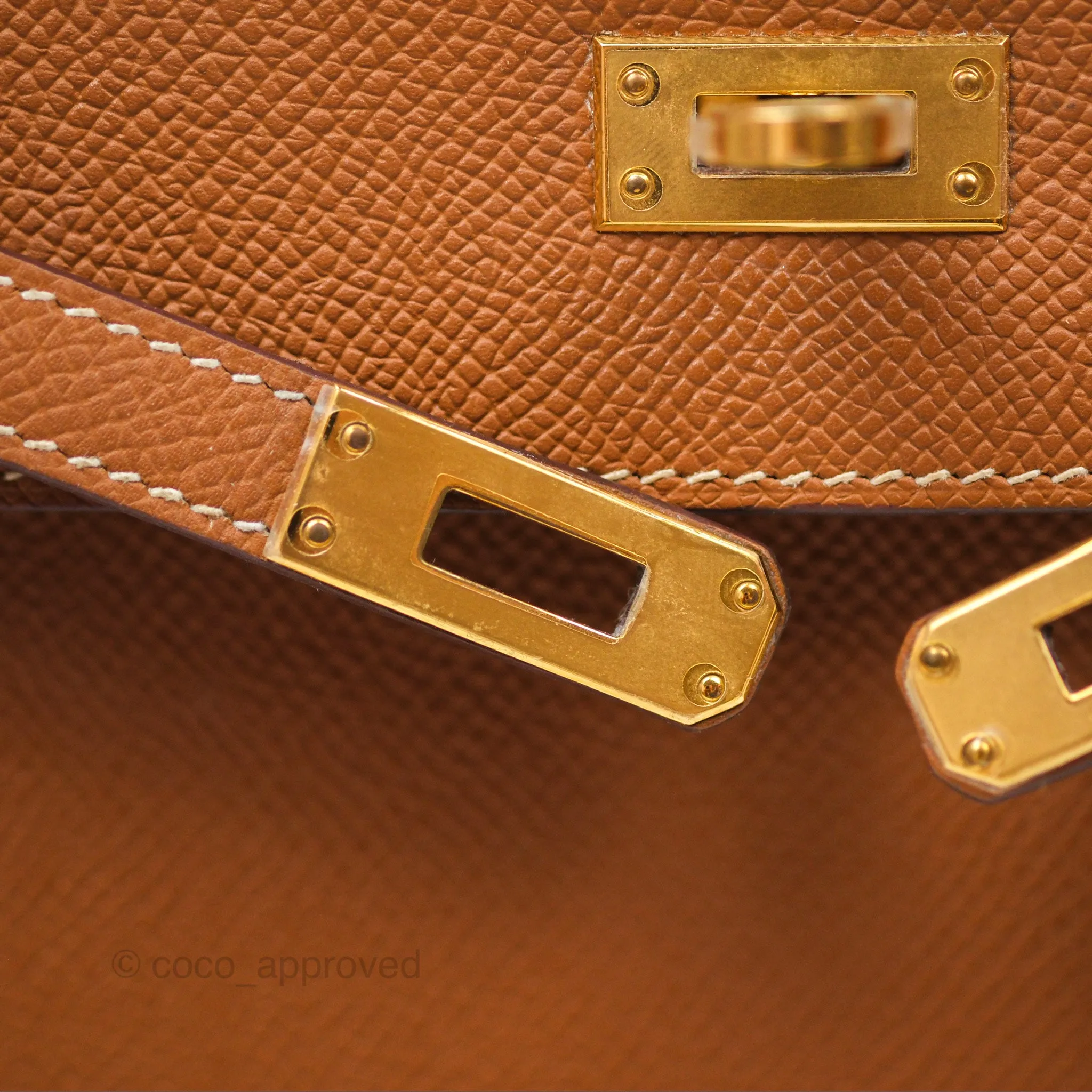 Herms Kelly 25 Sellier Gold 37 Epsom Gold Hardware