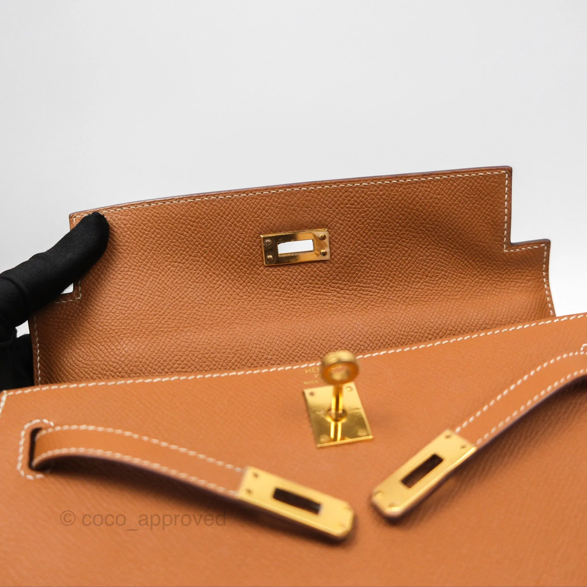 Herms Kelly 25 Sellier Gold 37 Epsom Gold Hardware