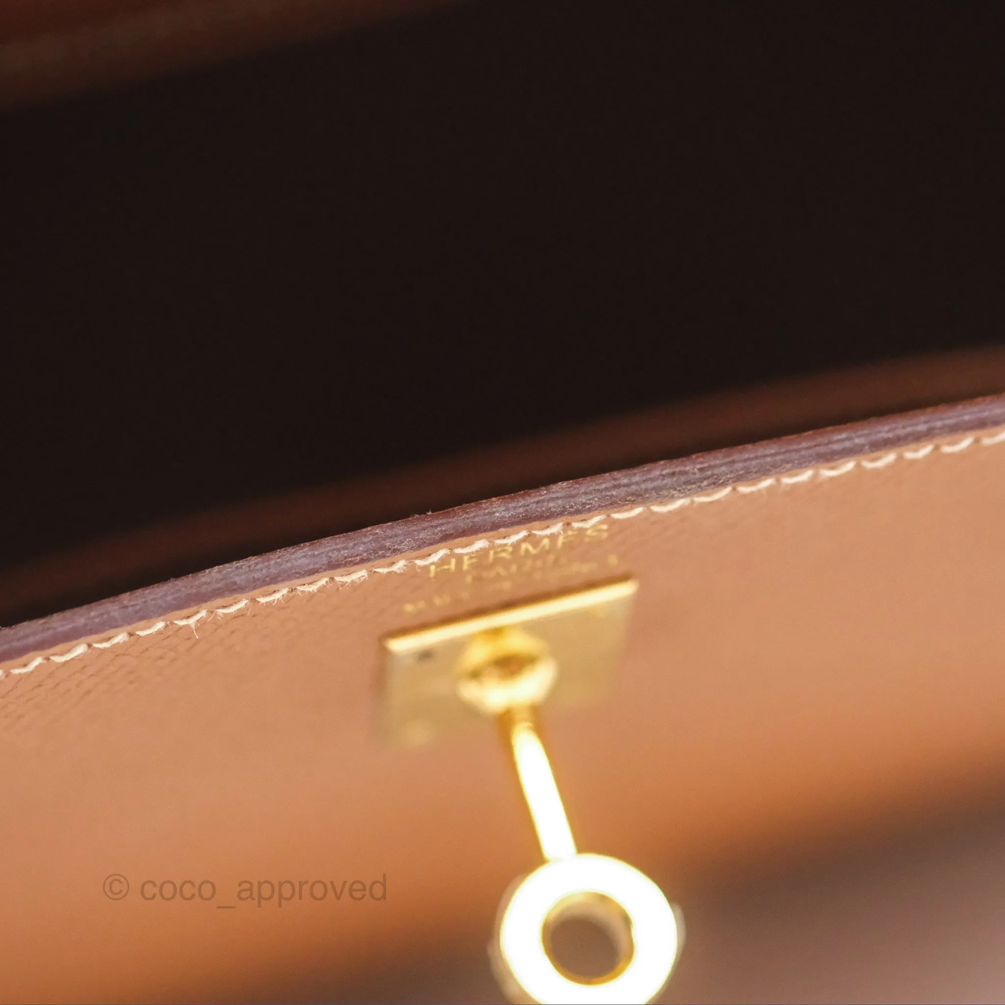 Herms Kelly 25 Sellier Gold 37 Epsom Gold Hardware