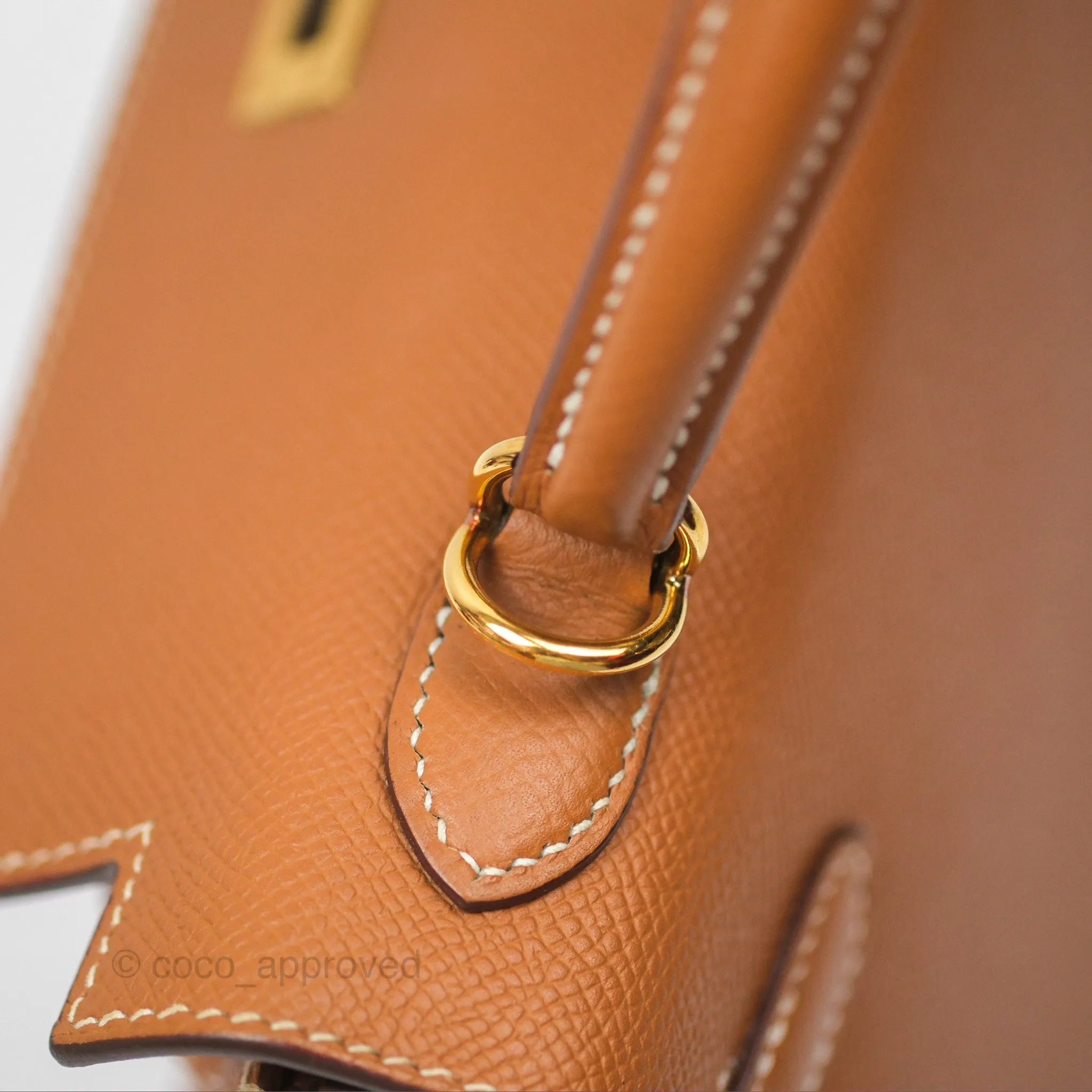 Herms Kelly 25 Sellier Gold 37 Epsom Gold Hardware