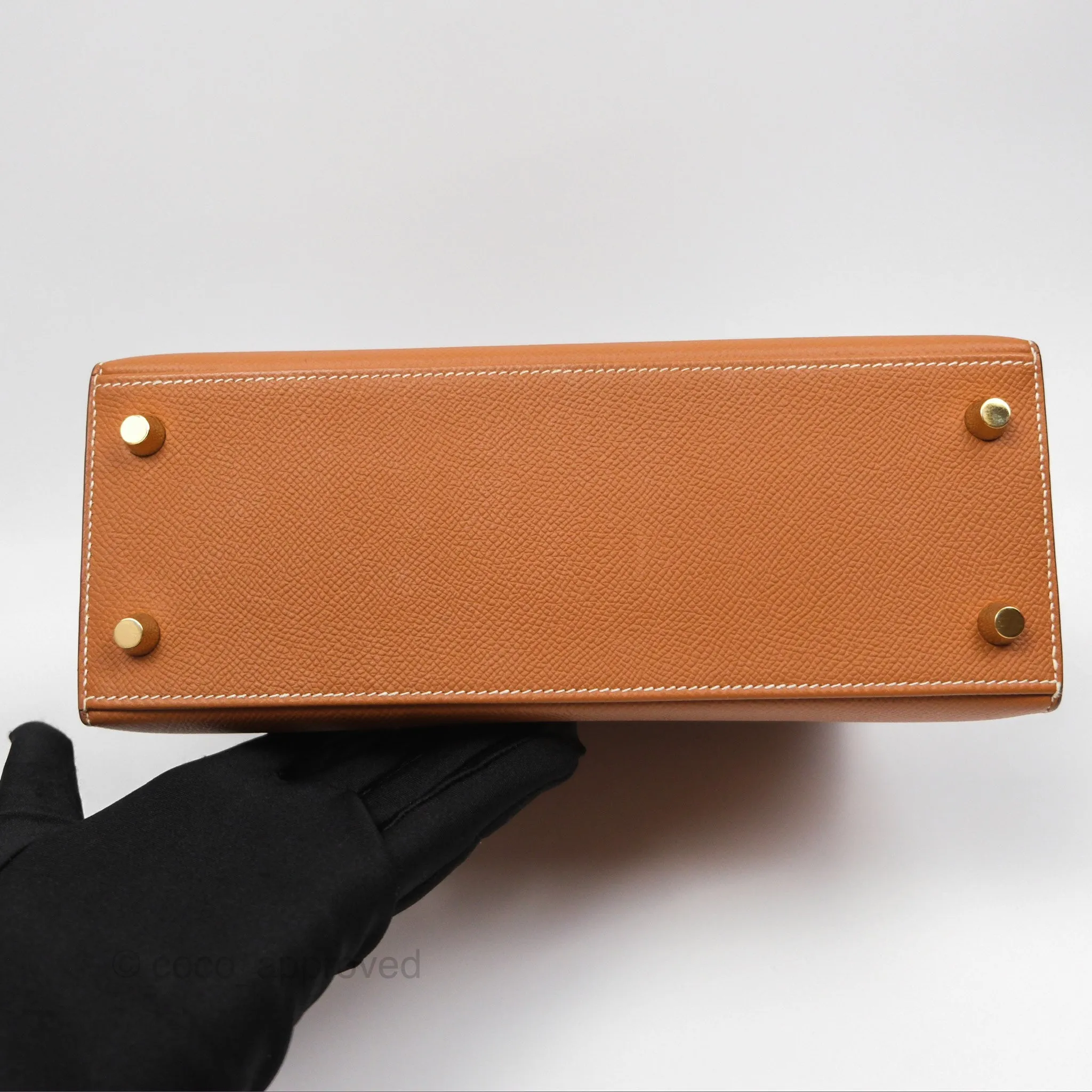 Herms Kelly 25 Sellier Gold 37 Epsom Gold Hardware